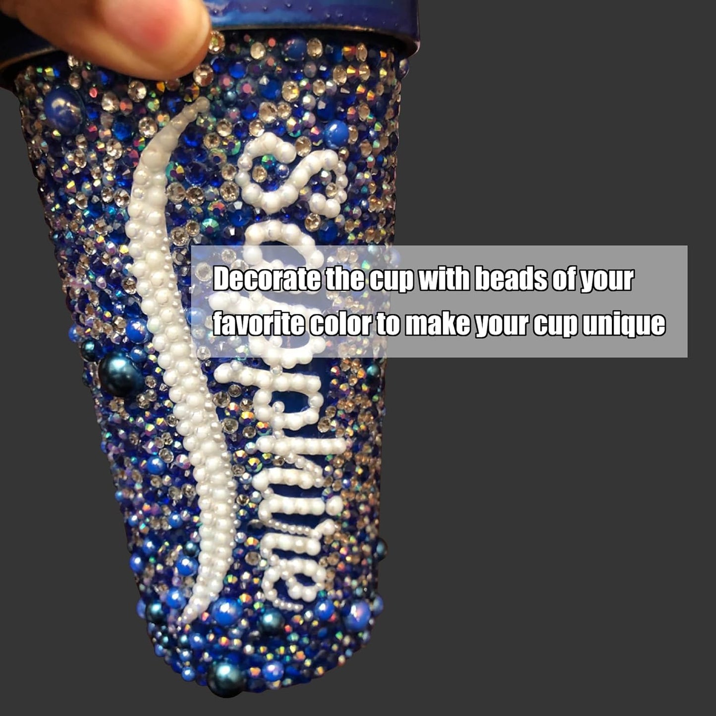 YAKA 3000 PCS 1 Box 7Sizes 2.5/3/4/5/6/8/10mm Flat Back Half Round Pearl Cabochon Bead Loose Beads Gem for Nail Craft Scrapbook DIY Decoration (Red)