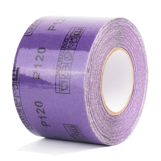 2000 Grit PSA Purple Film Ceramic Sandpaper Roll, 2-3/4" Wide Continuous 20 Yard Longboard Sanding Roll Wet Dry Sanding Blocks Self Adhesive Sticky Back Sanding Sheets for Woodworking Automotive