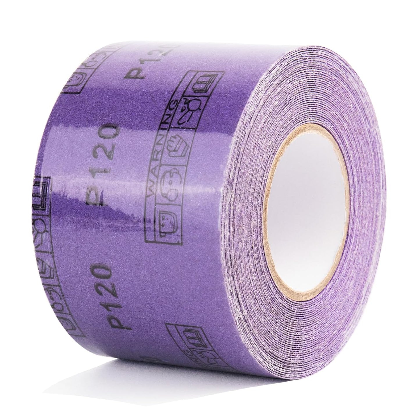 40 Grit PSA Purple Film Ceramic Sandpaper Roll, 2-3/4" Wide Continuous 10 Yard Longboard Sanding Roll Wet Dry Sanding Blocks Self Adhesive Sticky Back Sanding Sheets for Woodworking Automotive