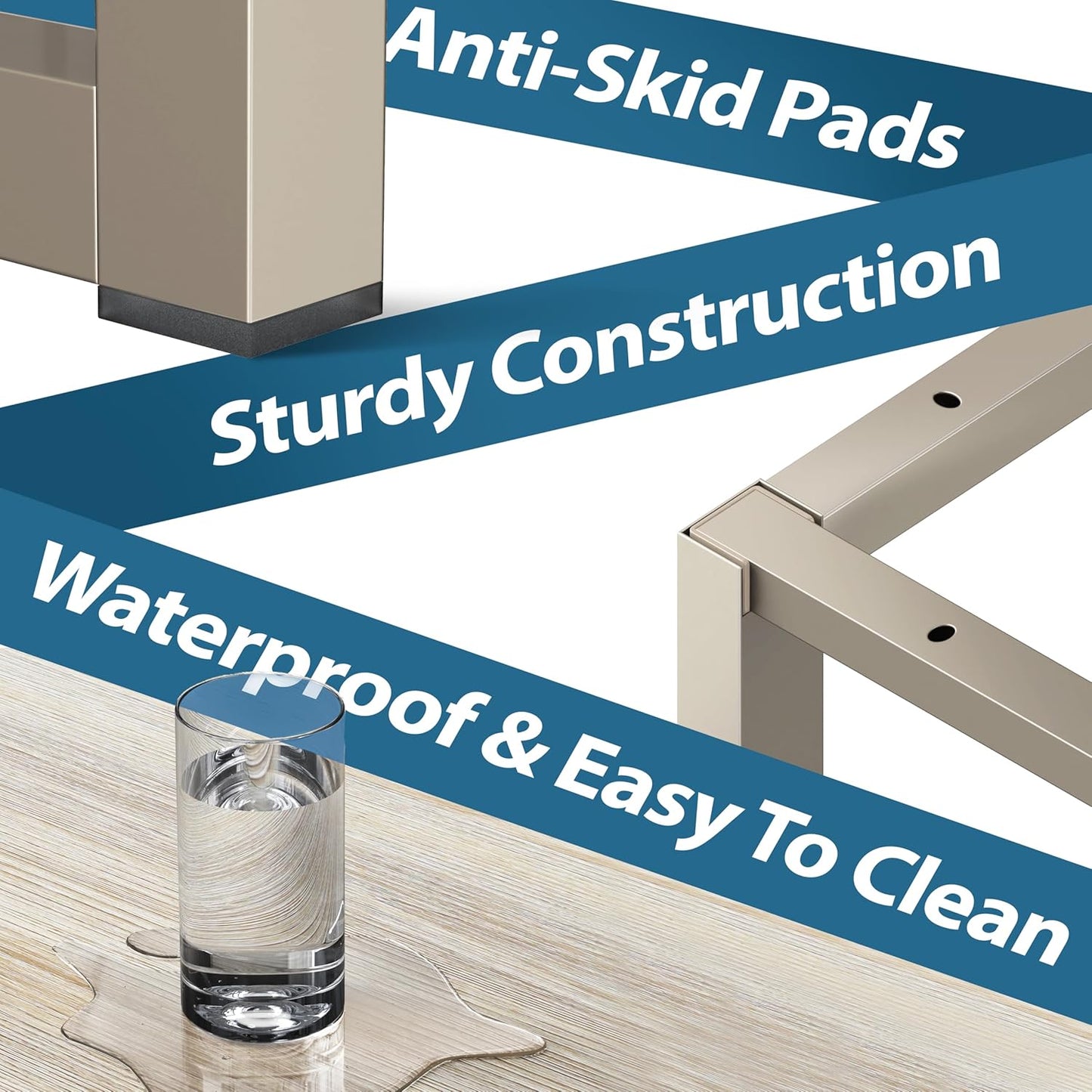 SHW Mission 48-Inch Home Office Computer Desk, Maple