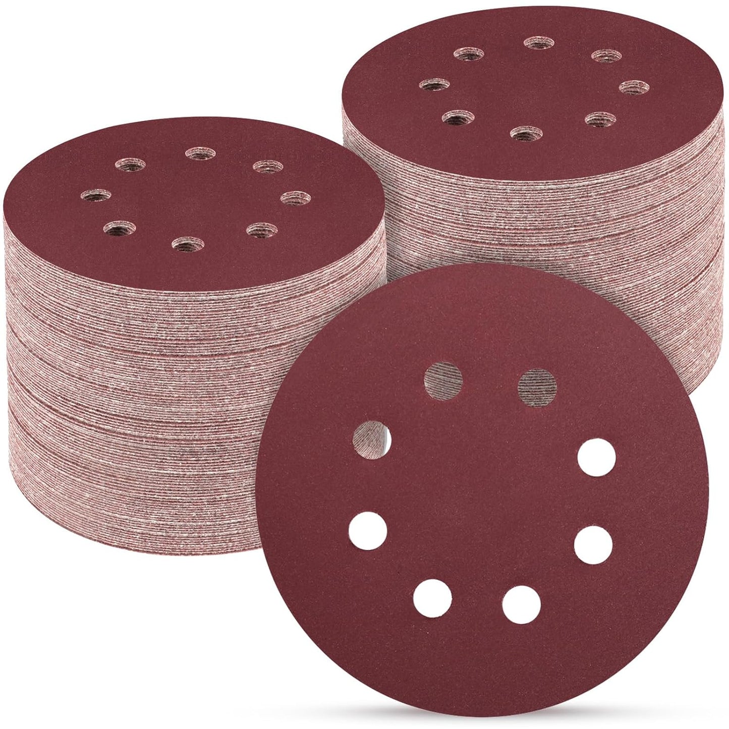 100 PCS 5 Inch Sanding Discs 1000 Grit, Round Hook and Loop Sandpaper for Random Orbital Sander