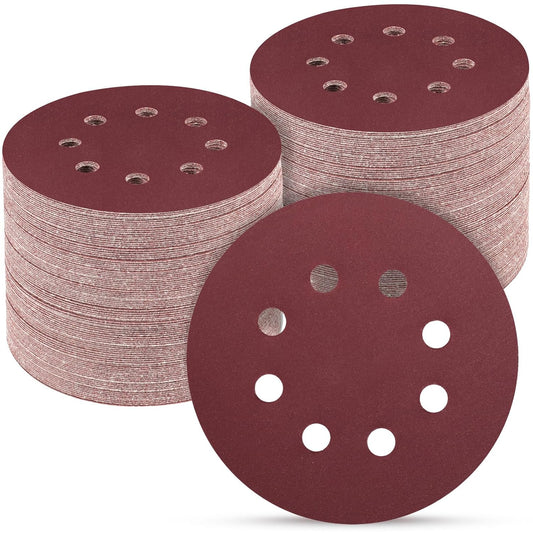 100 PCS 5 Inch Sanding Discs 1000 Grit, Round Hook and Loop Sandpaper for Random Orbital Sander