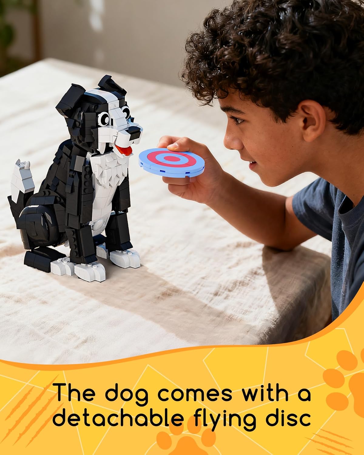 3 in 1 Animal Tuxedo Cat Building Set - Animal Figurines with 3 Building Options into Cat, Dog, or Rabbit - Learning Toy, Birthday Gift for Kids, Girls & Boys Ages 6+