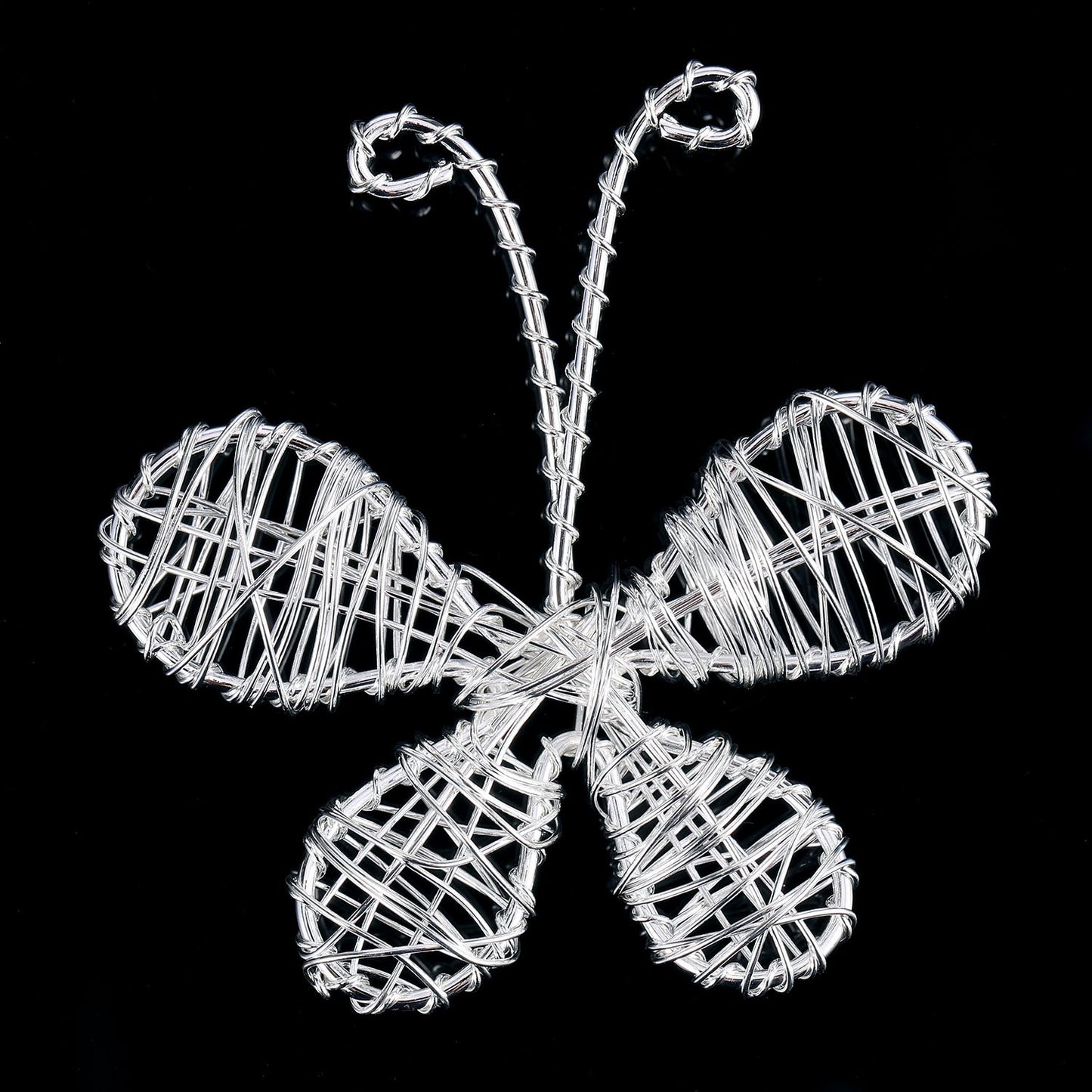 TecUnite Aluminum Craft Wire for Sculpting Armature Bendable Craft Wire for DIY Jewelry Making (2 Roll,Silver,10 M X 1.5 mm)