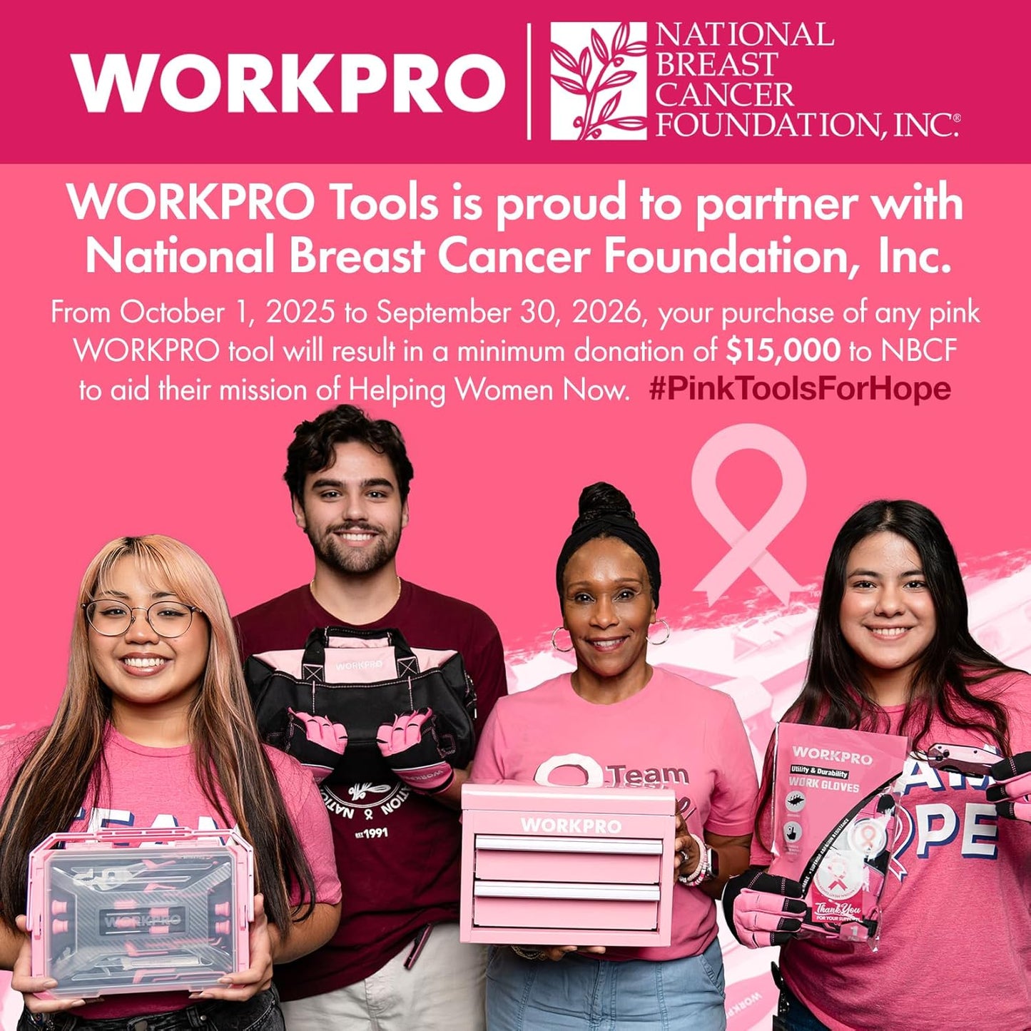 WORKPRO Pink Cordless Hot Melt Glue Gun, 7.2V Rechargeable Fast Preheating Glue Gun Kit with 20 Pc Premium Mini Glue Stick, Automatic-Power-Off Hot Glue Gun for Art, Craft, Decoration - Pink Ribbon