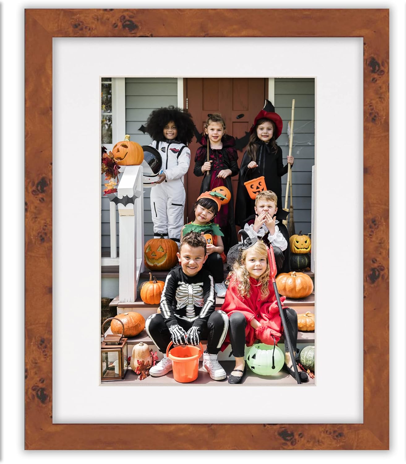 Poster Palooza 8.5x11 Mat Bevel Cut for 7x9 Photos - Acid Free White Precut Matboard with Backing Board and Crystal Clear, Self Seal Photo Mat Bag - for Pictures, Photos, Framing - 4-ply Thickness