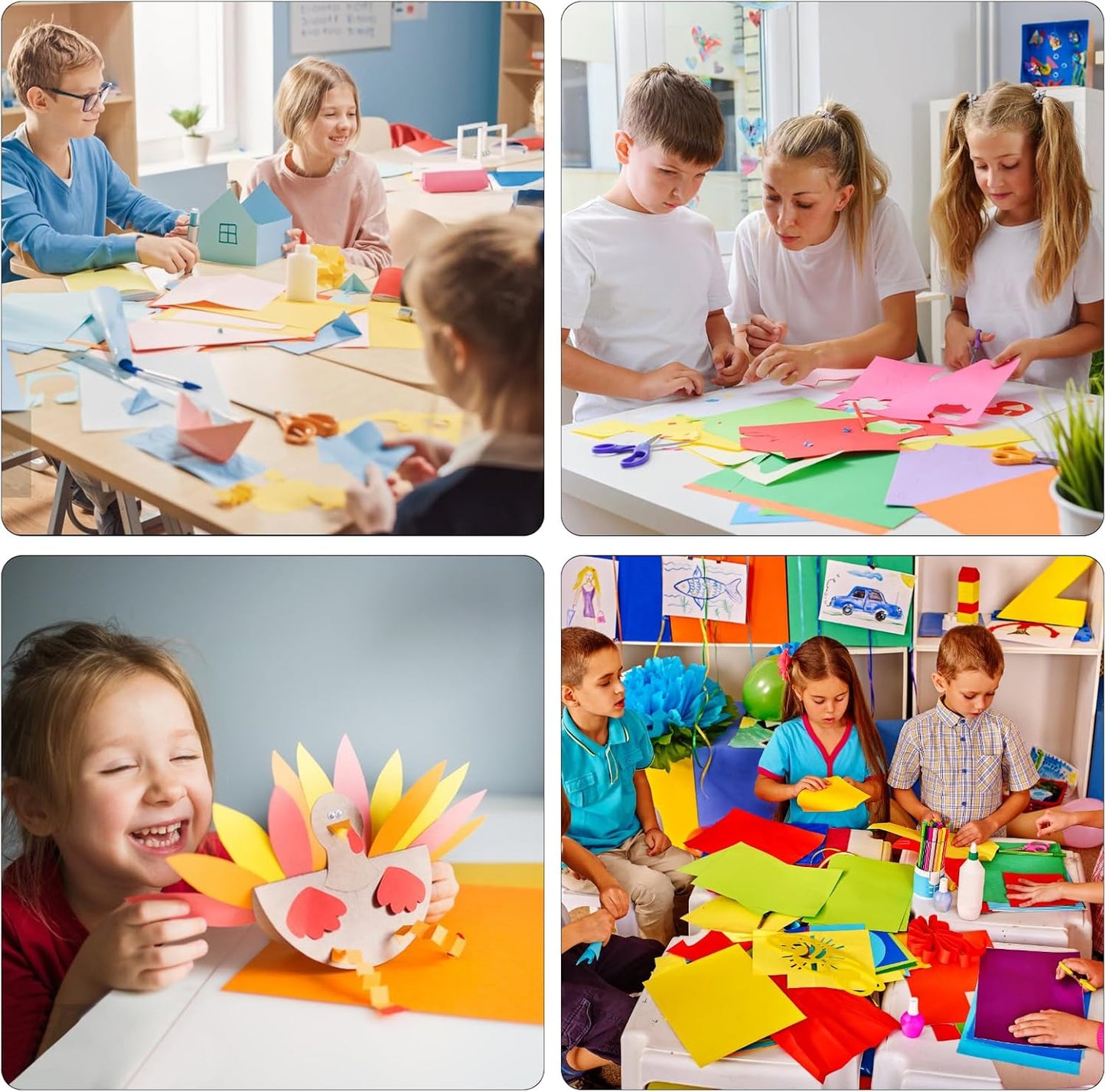 Colored Cardstock A3 Color Large Paper Colored 11"x17" Card Stock 75 Sheets Multi-Color Poster Sheets 15 Colors