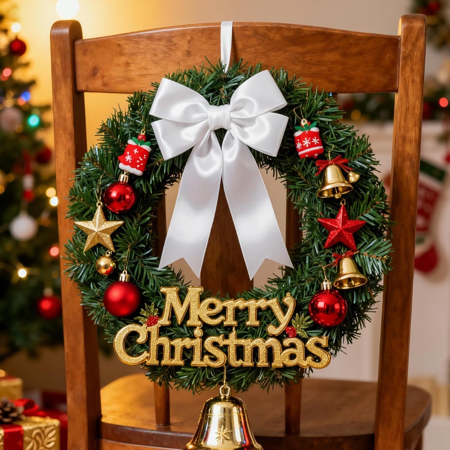 1-1/2 Inch 100 Yards Satin Ribbon White, Solid Color Fabric Ribbon for Gift Wrapping, Wedding, Polyester Gift Ribbon for Birthday Party Decoration, Craft, Hair, Floral, Sewing