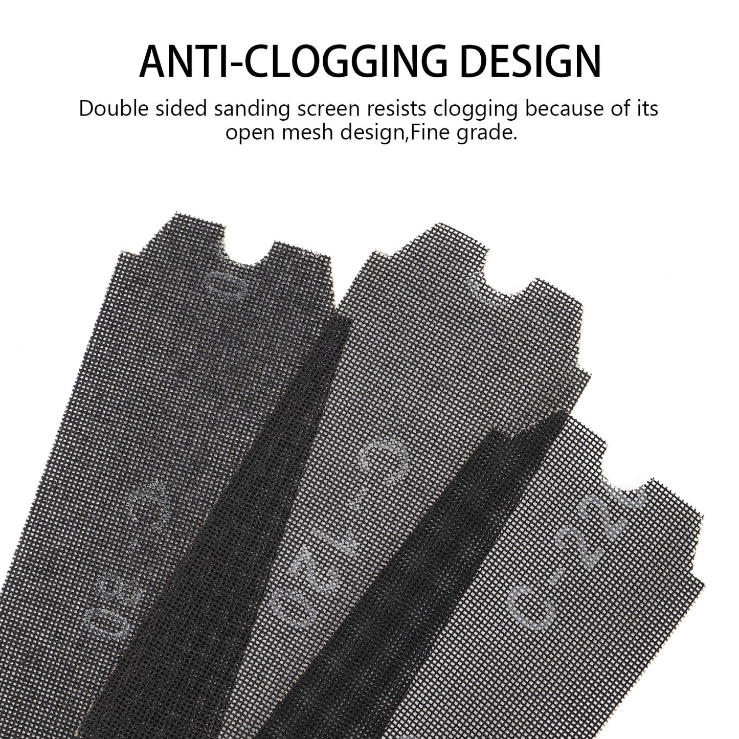SCOTTCHEN Drywall Sanding Screen Mesh Sheet 4-3/16" x 11-1/4" Grit #80,120,220-18pcs