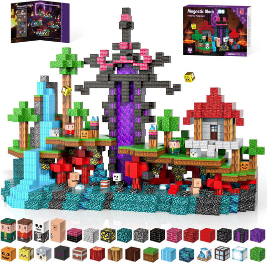 150PCS Magnetic Blocks - Magnet Tiles Toys for Kids, Magnetic Building Blocks Cubes, Stacking Magnets Toys for Kids, Birthday Gifts for Boys and Girls Age 3+ Years Old