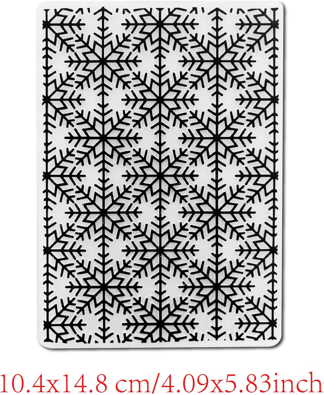 Arbuya Snowflakes Background Plastic Embossing Folders for Card Making Christmas Impression Embossing Folder for Scrapbooking Paper Crafting Home Decoration