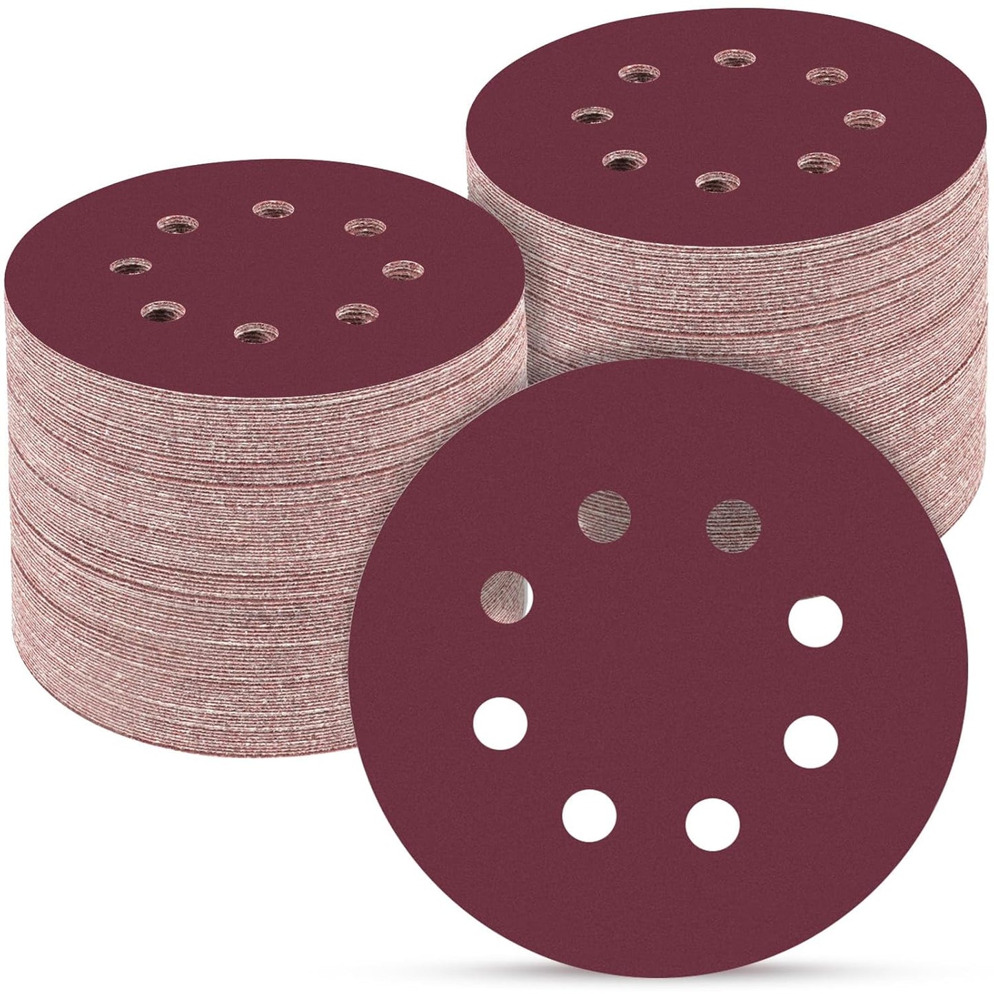 100 PCS 5 Inch Sanding Discs 1500 Grit, Round Hook and Loop Sandpaper for Random Orbital Sander