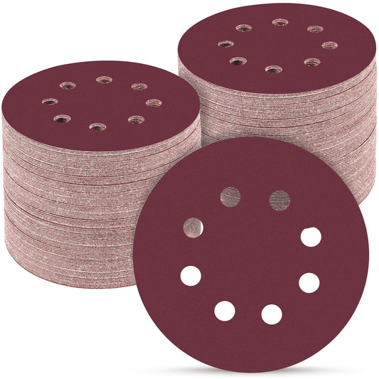 100 PCS 5 Inch Sanding Discs 1500 Grit, Round Hook and Loop Sandpaper for Random Orbital Sander