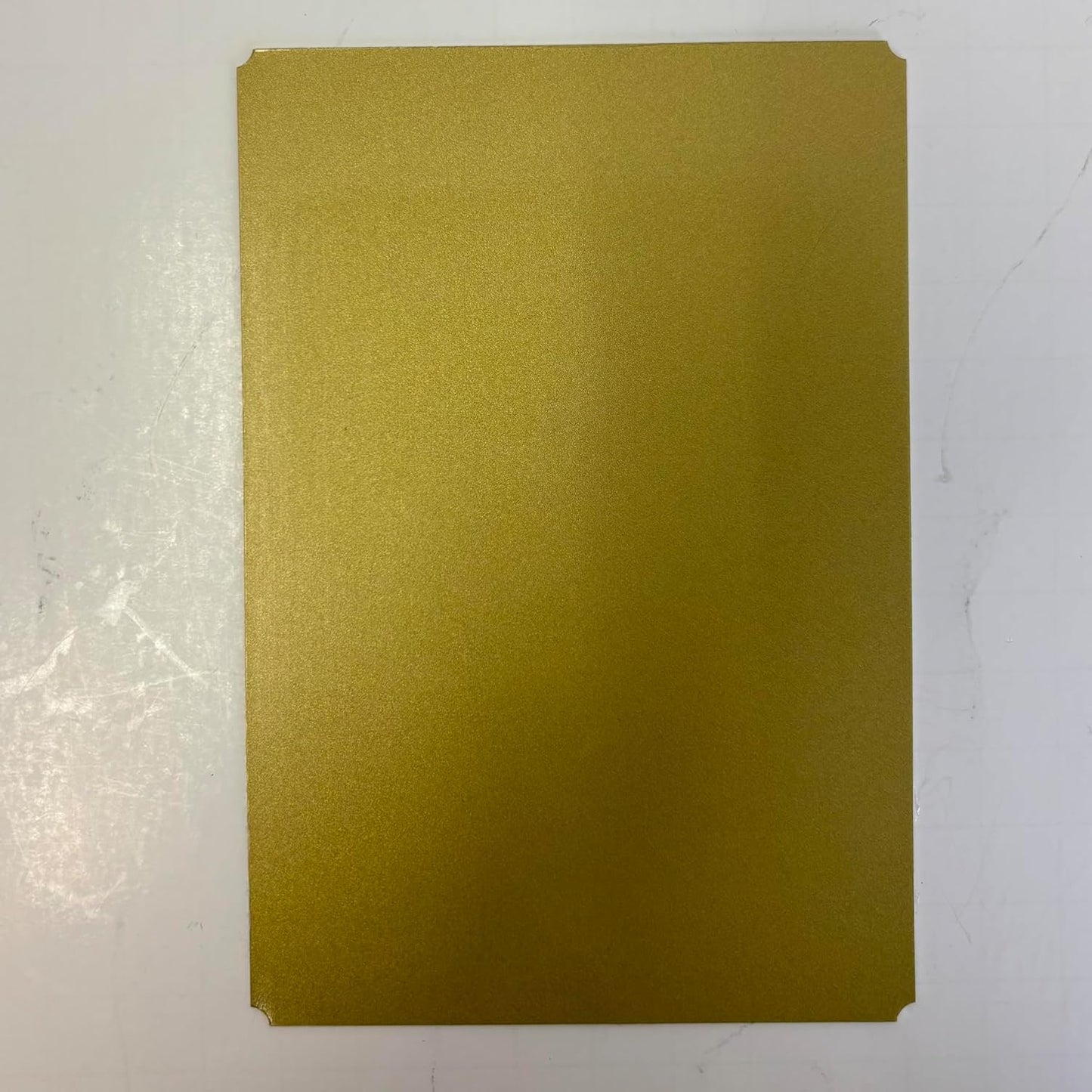 Blank Metal Plates for Laser Engraving - 4 Pack | Aluminum Sheets 0.020" Thick | CO2, Diode, Fiber Laser Compatible | Multiple Sizes & Colors (Gold (engraves black), 3x11.25 inch)