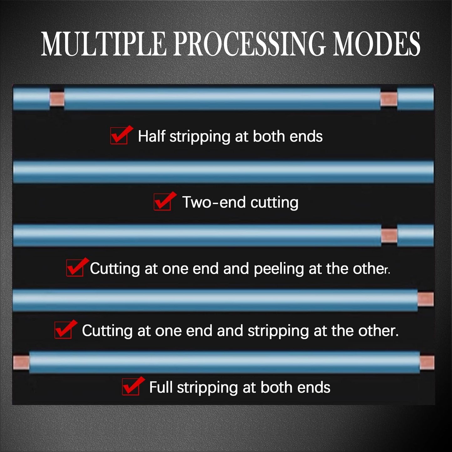 Automatic Wire Stripper Machine, Computer Wire Peeling, Electronic Wire Cutting Machine, Cable Cutting 110V, Multi-Function Button, Touchscreens, 0.5-30mm Stripping Length