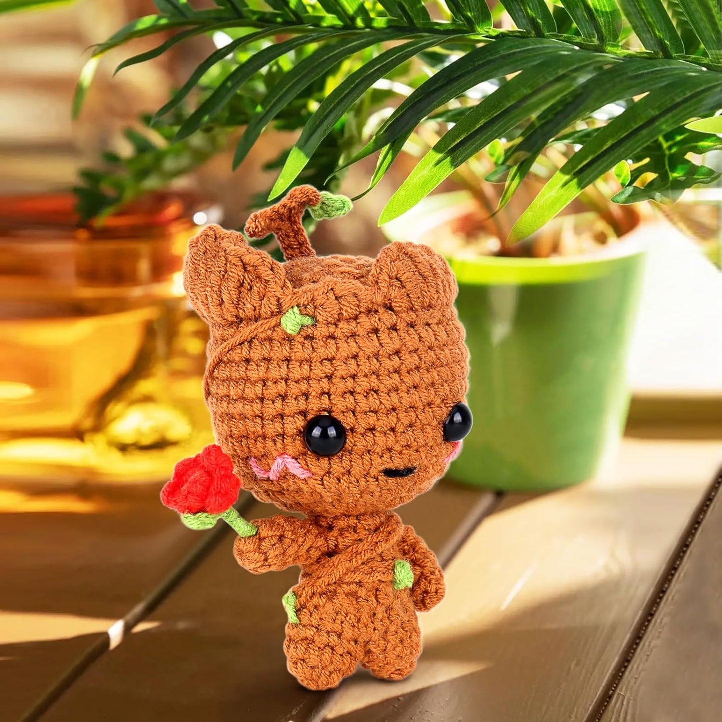 Crochetta Crochet Kit for Beginners, Crochet Starter Kit w Step-by-Step Video Tutorials, Beginner Crochet Kit for Adults Kids Women Men Complete Kit Included (Little Tree Man)