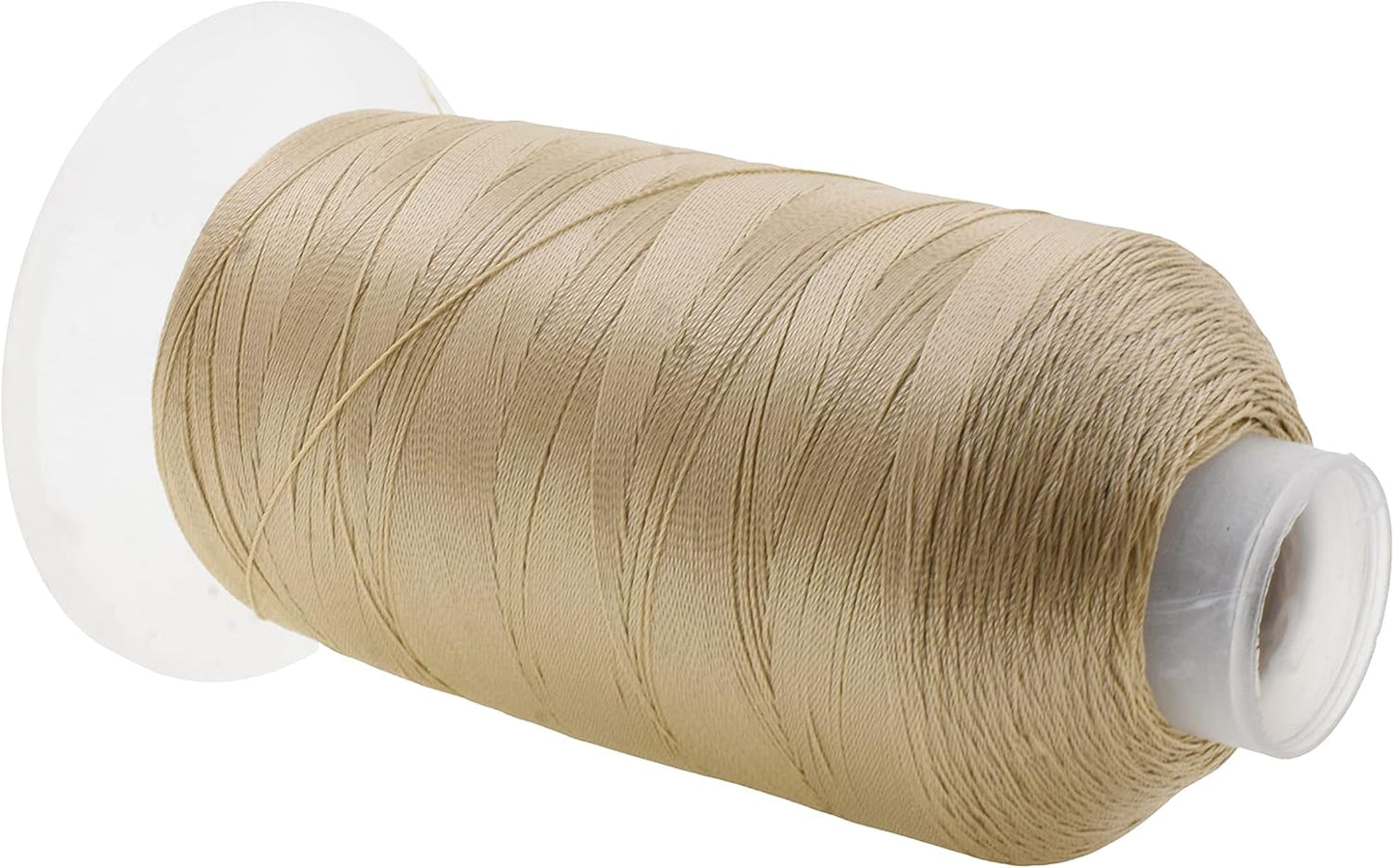 Mandala Crafts Beige Heavy Duty Thread -1500 Yds Tex 90 Thread for Sewing Drapery Jeans Leather Hair - Bonded Polyester Thread Outdoor Marine Upholstery Threads