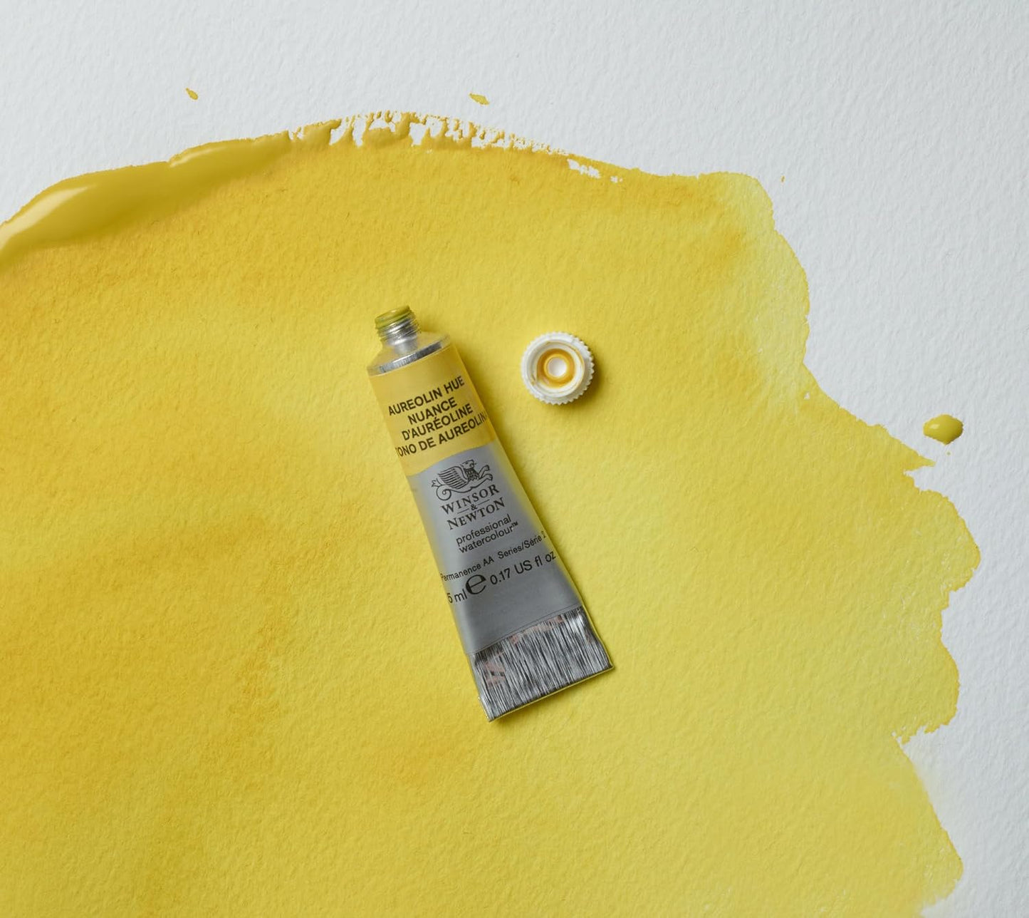 Winsor & Newton Professional Watercolour, Revival Collection, 14ml (0.47-oz) Tube, Aureolin Hue