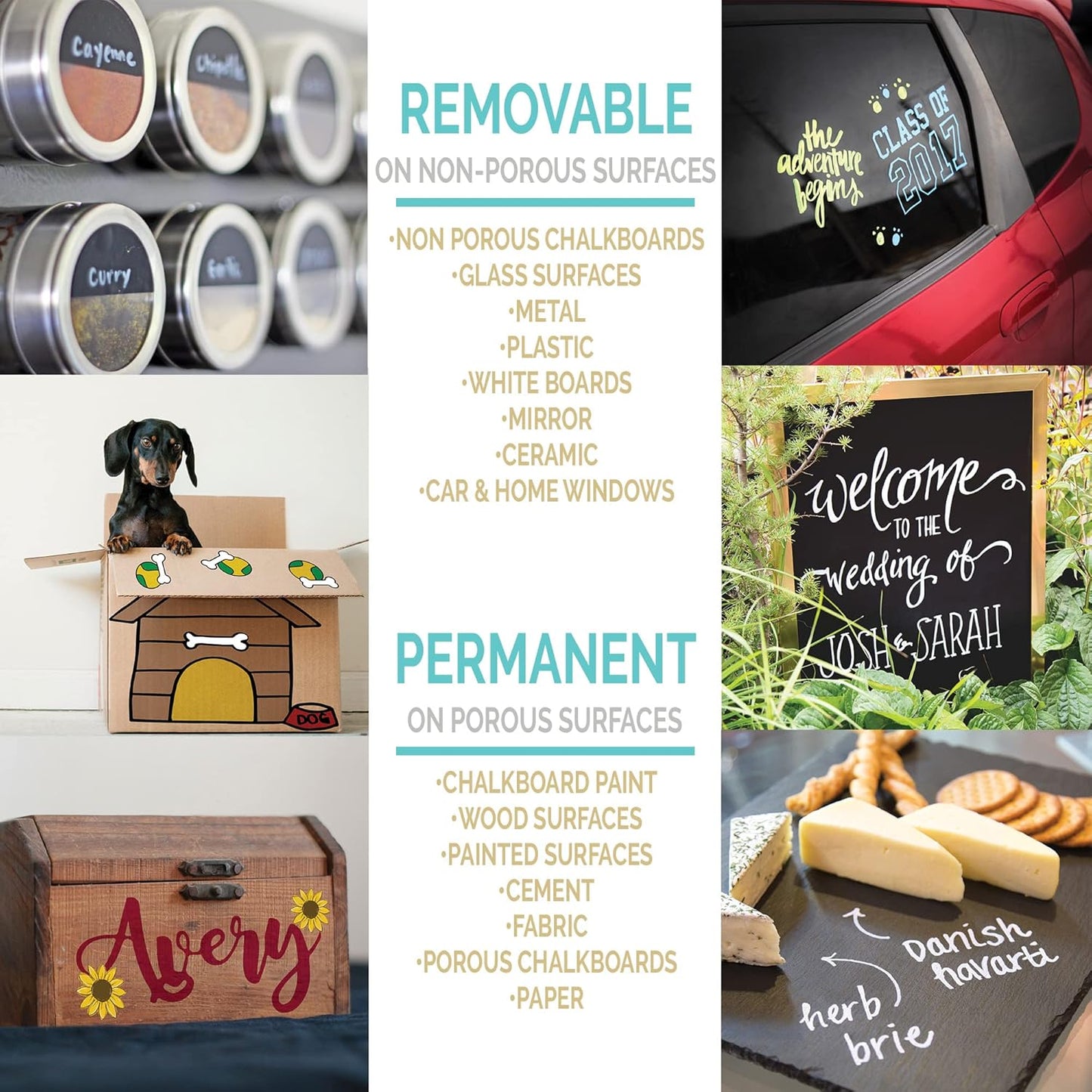 JumpOff Jo – Liquid Chalk Markers – Reversible Chisel and Round Tip – Multi Color (30)