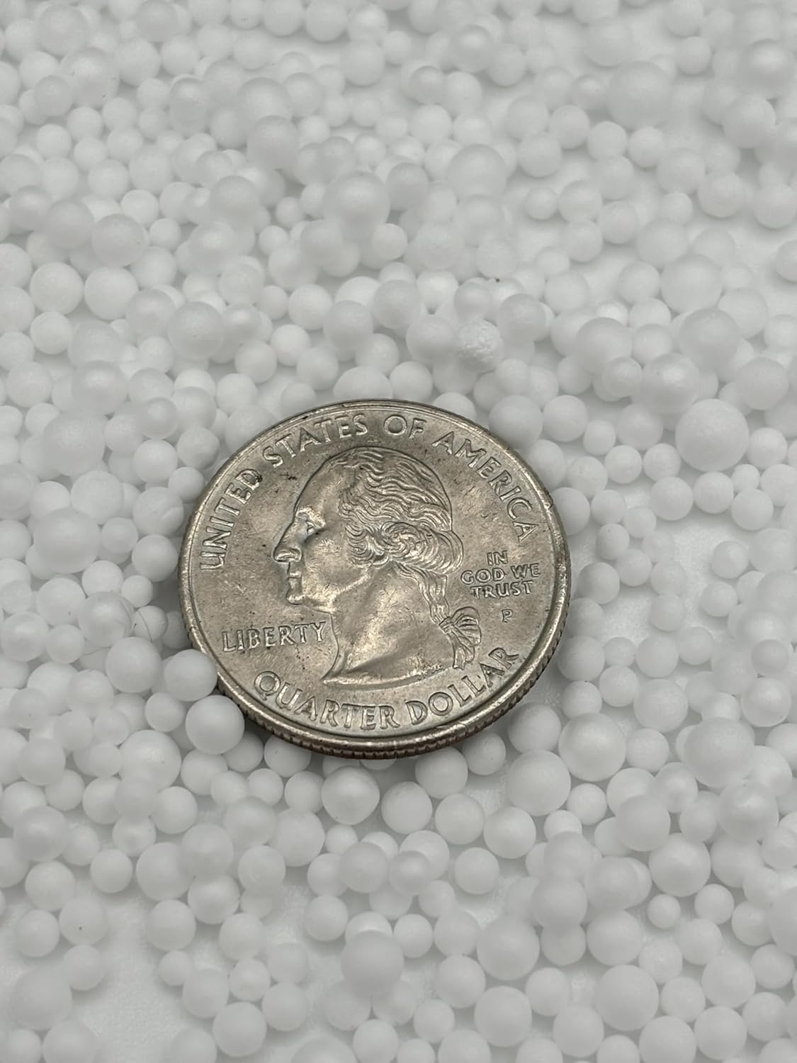 White Polystyrene Foam Beads (2-3mm) – 100,000 Pieces, 5000ML – Mini Foam Balls for Crafts, DIY Slime, Vase Fillers, Party Decorations & Sensory Projects