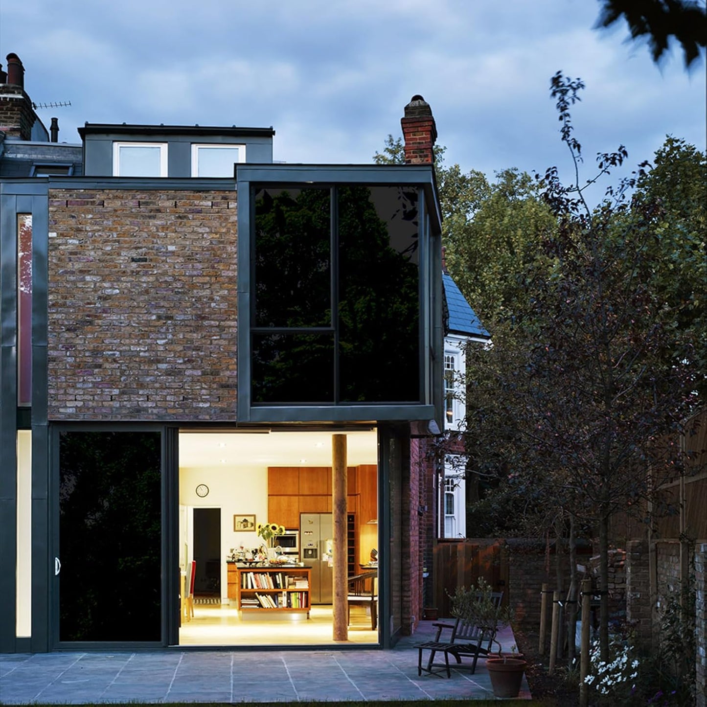 LEMON CLOUD Total Blackout Window Film Privacy Static Cling Frosted Black Window Covering 100% Opaque Film Tint Darkening Removable Film for High Privacy，(Blackout Tulip Design,17.5 x157.4 inches)