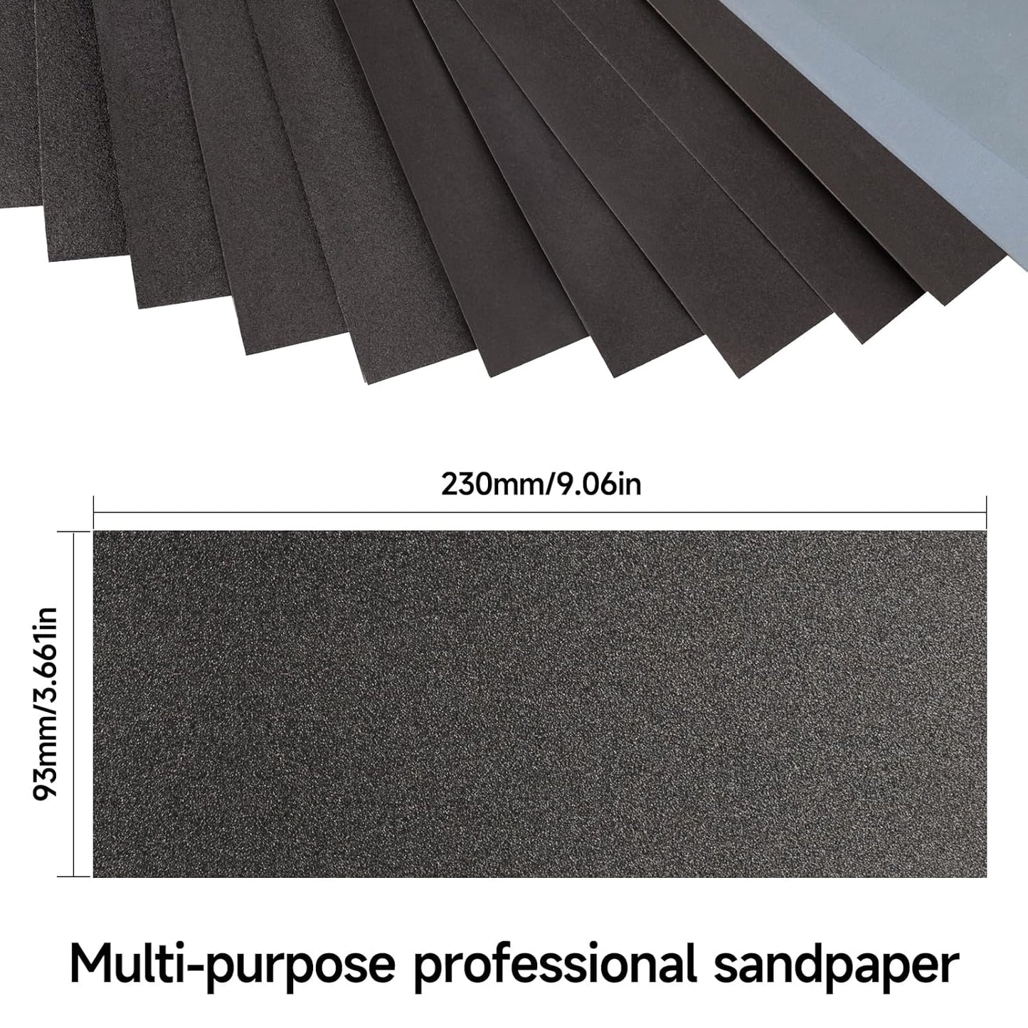 Sandpaper 400 Grit, Wet Dry Sanding Sheets 9 x 3.6 Inch for Wood Furniture Finishing, Metal Sanding and Automotive Polishing,21 -Sheet