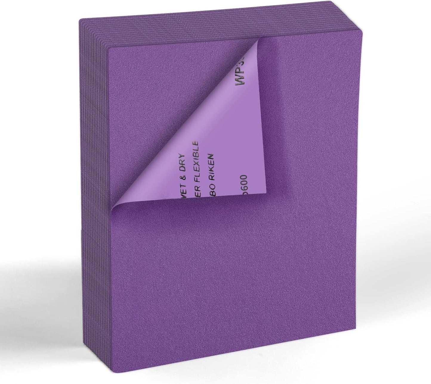 MAXMAN 600 Grit Sandpaper 20 PCS, Wet Dry Sandpaper Sheets 9 x 11 Inch, Sand Paper for Wood Furniture, White Fused Alumina Abrasive Sanding Paper for Metal, Drywall, Automotive Polishing, Purple