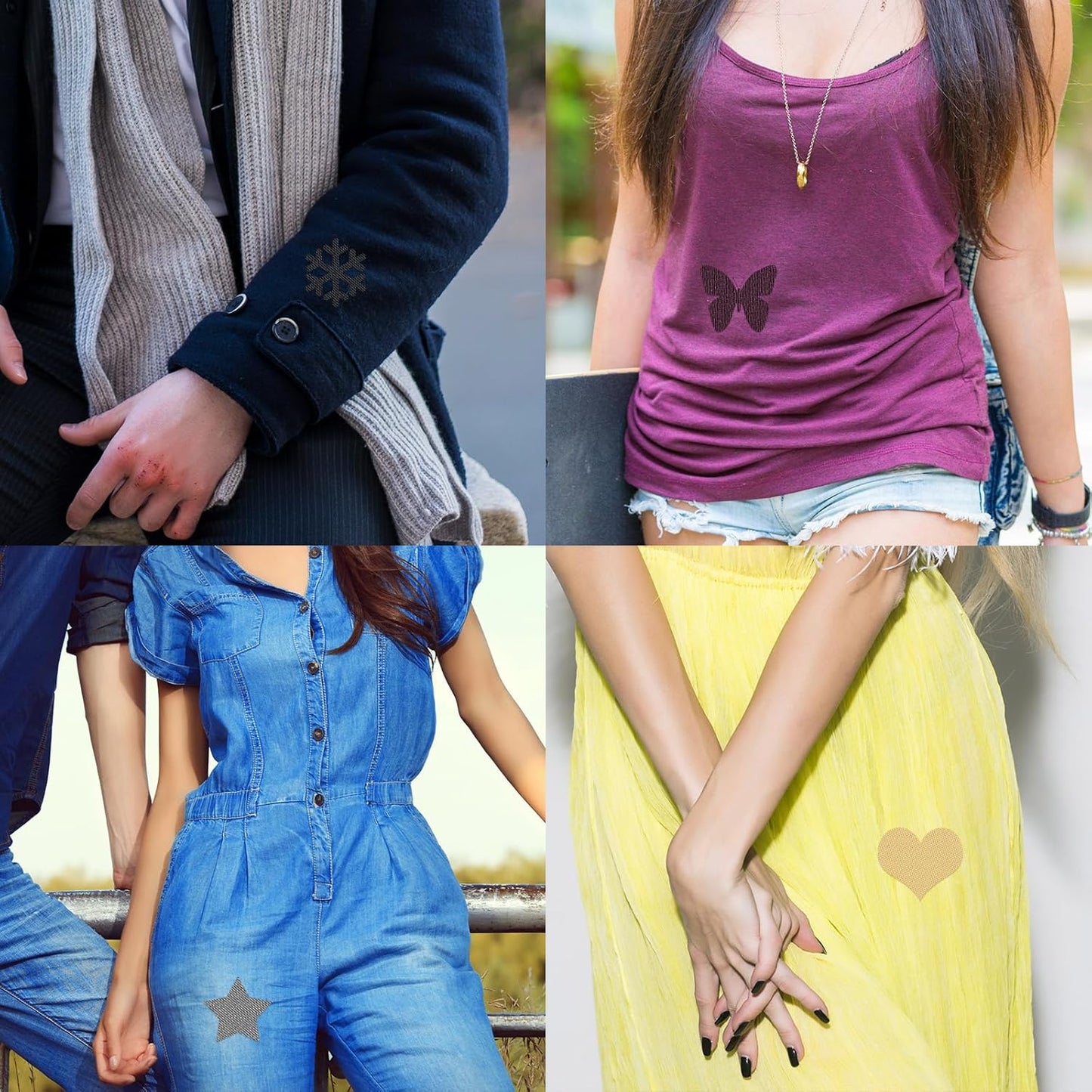 Tatuo 30 Pieces Iron on Patches for Clothing Repair Fabric Patches Iron on for Denim Jean Repair Decorating Kit Canvas Fabric for Puffer Down Jacket(Regular Color)