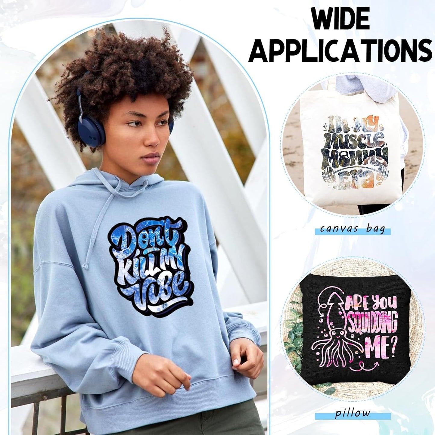 Tintnut Liquid Marble HTV Vinyl - 12 Sheets 10 x 12 Inch Watercolor Marble Heat Transfer Vinyl Pattern HTV Iron on Vinyl T-Shirts DIY Compatible with Cricut or Silhouette Cameo