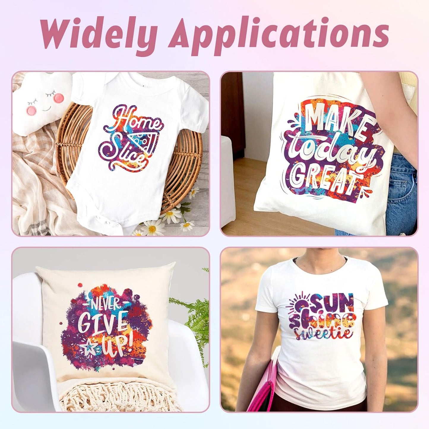 Tintnut Dark Red Splash Heat Transfer Vinyl - 6 Sheets 10"x12"Watercolor HTV Patterned HTV Iron On Vinyl for T-Shirts Hats Clothes,for Cricut & Silhouette Cameo