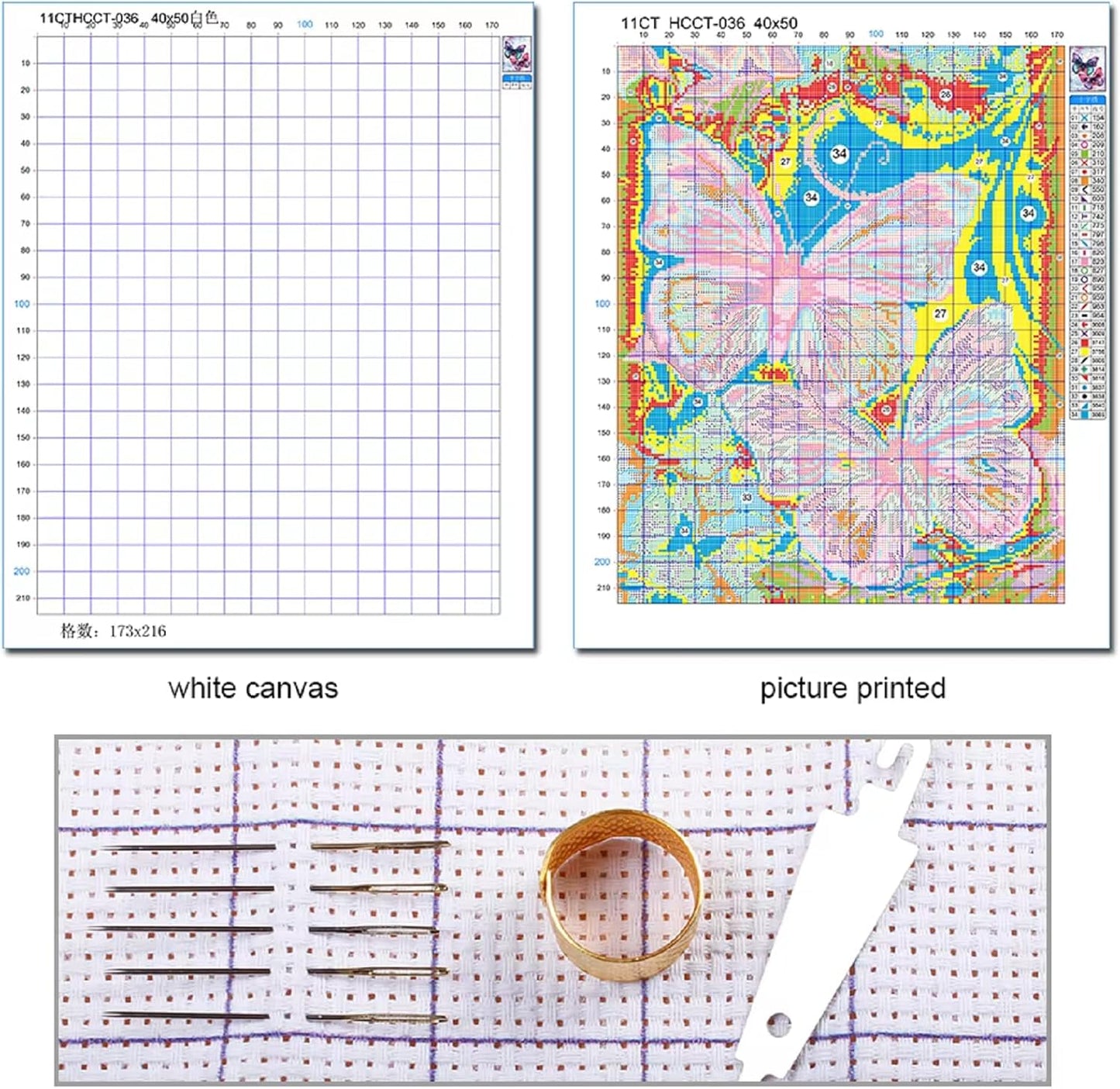 Redxing Stamped Cross Stitch Kits Full Range of Embroidery Starter Kits- Needlepoint Counted Cross Stitch Kits for Beginner Adults 11CT Printed Embroidery Kit-cat Sleeping in on Bookshelf 18x18 inch