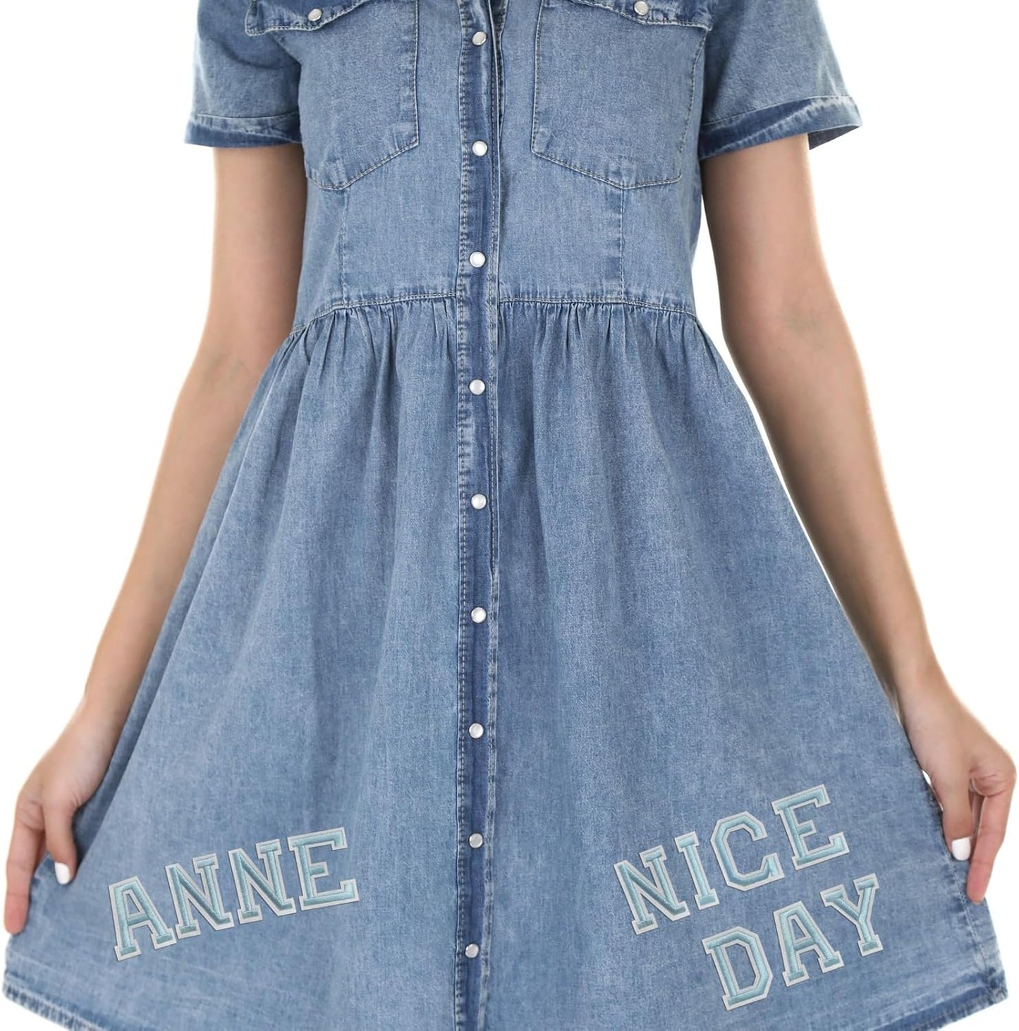 Letter and Number Iron On Patches, A-Z Alphabet and Numbers 0-9 Embroidery Applique Patch, DIY Decorative Heat Press Patches for Clothing Jeans Jackets Backpacks Hats (Light Blue 72 Pcs)