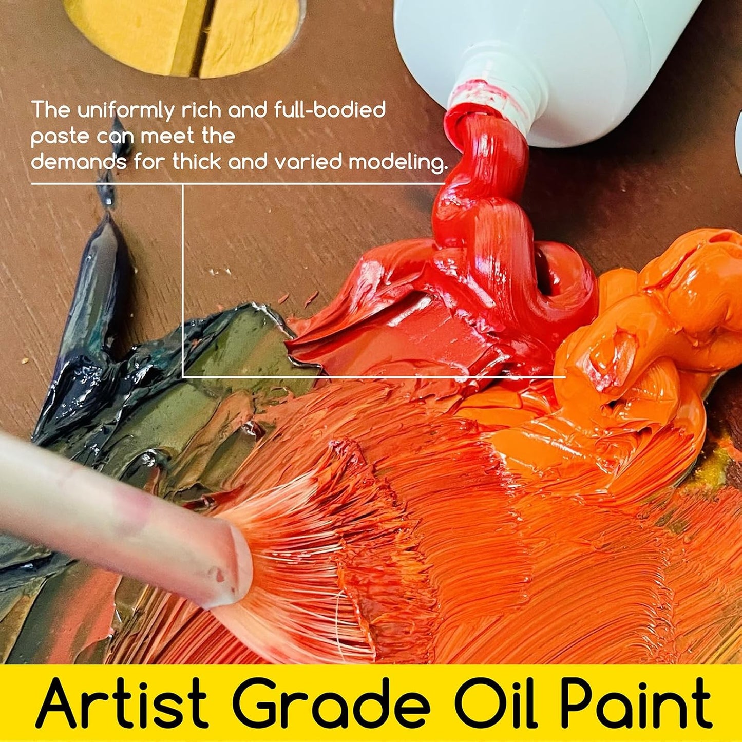 MEEDEN Artist Grade Oil Paint: Burnt Umber - 170ml/5.7oz Tube - Professional Art Paints for Canvas Painting