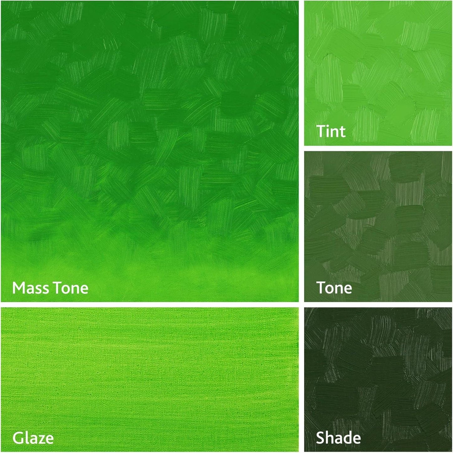 Tusc & Pine Artist Oil Paint - Permanent Green Light, 40 ml, Non-Yellowing, Rich & Creamy Consistency, Maximum Pigment Load, Small Batch Milled Oil Paints Made in the USA for Professional Artists