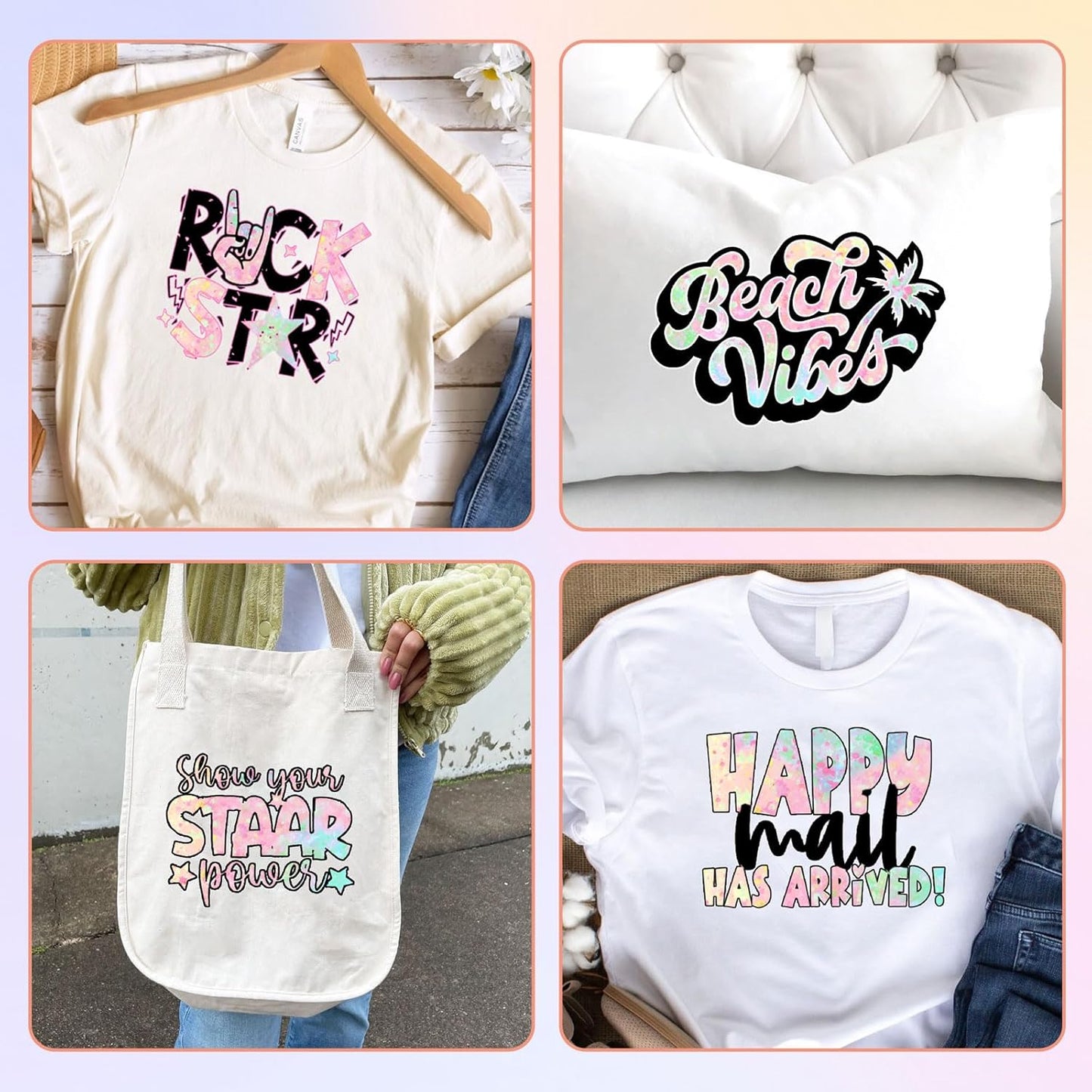 Tintnut Splash Heat Transfer Vinyl Roll - 12 Inch x 5ft Spring Color Watercolor Ink Patterned HTV Splatter Iron On Vinyl DIY T-Shirts Hats Clothes Canvas Bags for Cricut or Silhouette Cameo