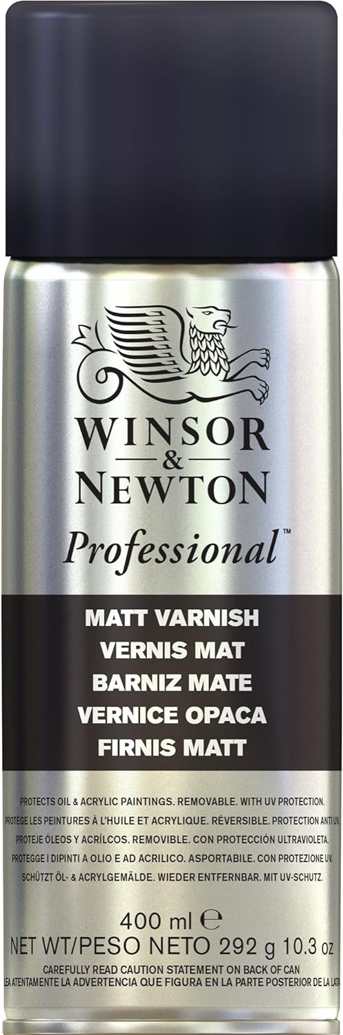 Winsor & Newton Professional Artists' Aerosols, Picture Varnish, Matt, 400ml