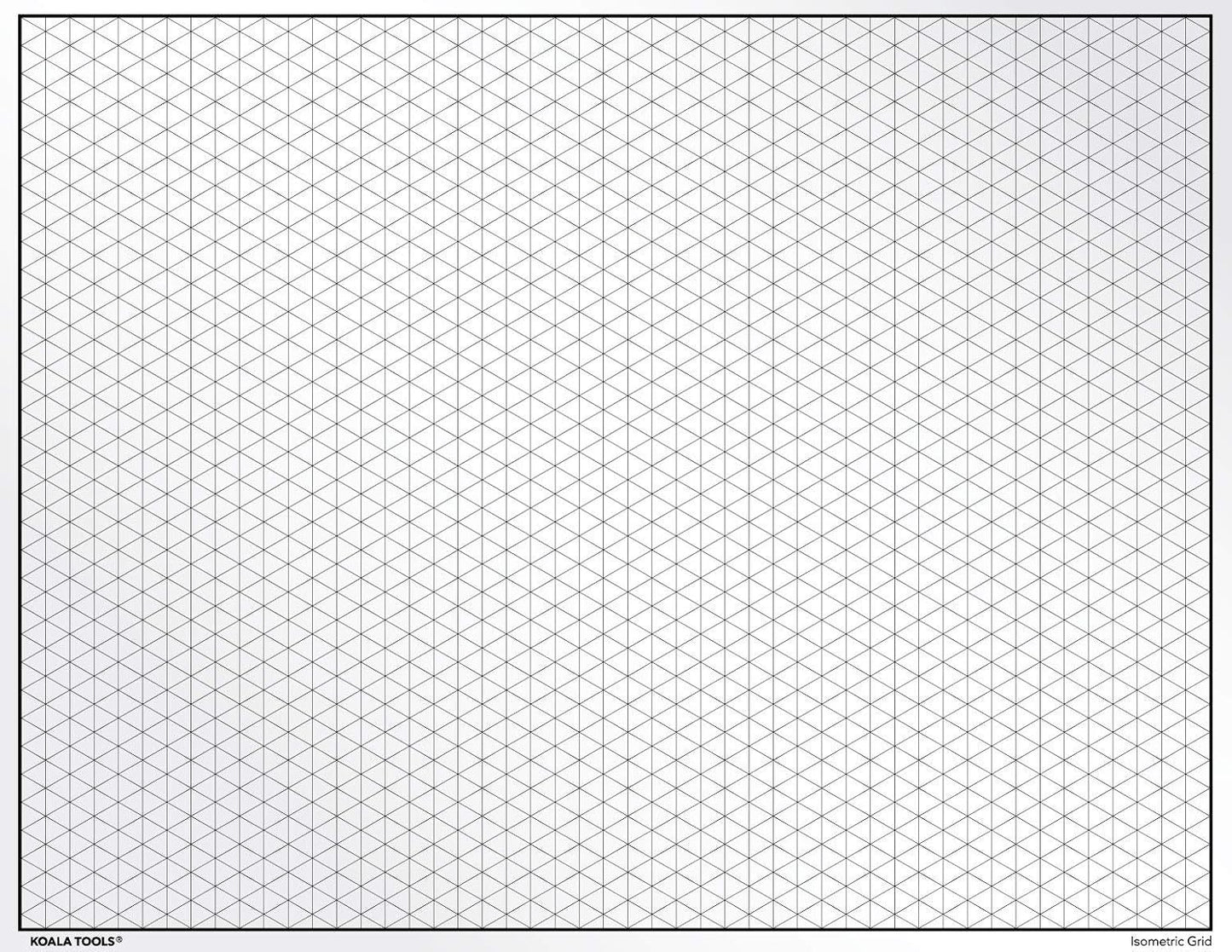 Koala Tools | Geometric Grid Transparency Sheets (Variety Pack of 4) - 8.5" x 11" | Overhead Projector and Light Box Transparencies - Tracing Film for Sketching & Drawing