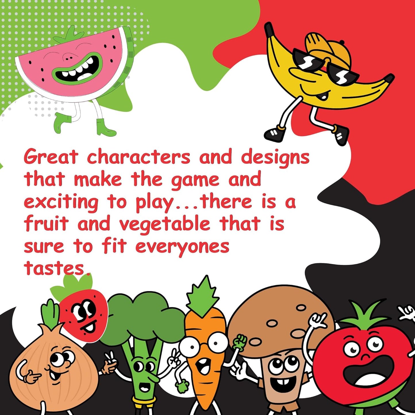 Games Fruit War, A Family Friendly Game That is a Twist on The Classic Card-Game of War, with Quicker Play, Intense Battles and Fun Character Designs. Up to 4 Players Ages 8+ (White)