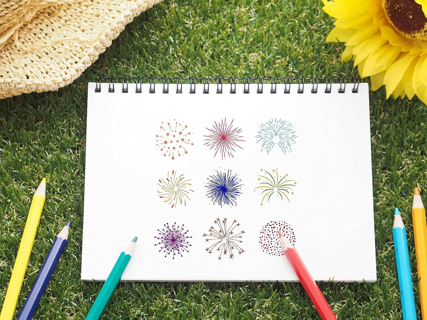 Christmas Firework Star Clear Stamps for Card Making, Snowflake Happy New Year Clear Rubber Stamps Silicone Reusable Stamp for DIY Scrapbooking Paper Craft Album Decoration