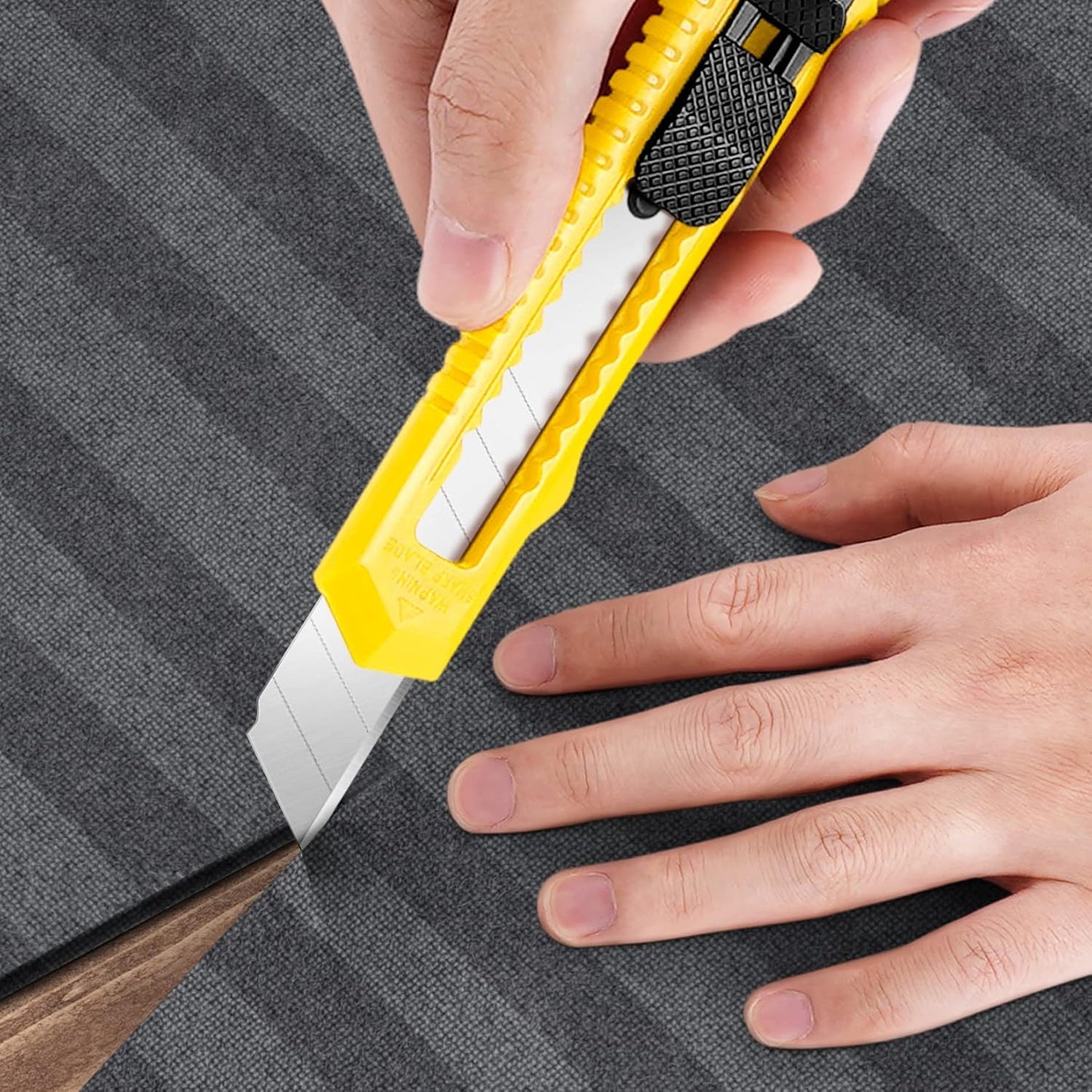 DIYSELF 14 Pack Box Cutter Retractable, 18mm Box Knife, Utility Knife Retractable with Snap Off Blade, Box Opener for Home, Cutter Knives for Cardboard, Art, Craft