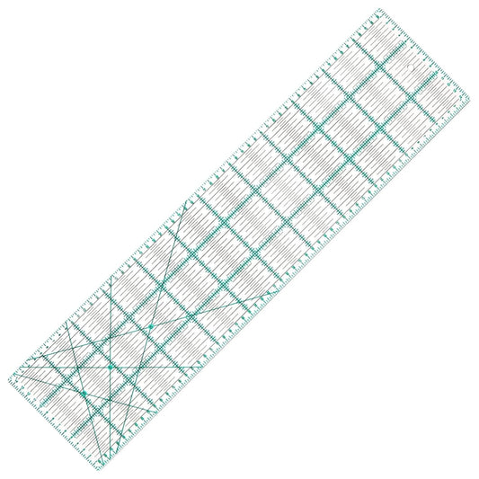 MANUFORE Quilting Ruler 15 x 60cm Sewing Acrylic Ruler Anti-Slip Metric Ruler DIY Quilting Tools with Clear Printed Lines for Precise Cutting