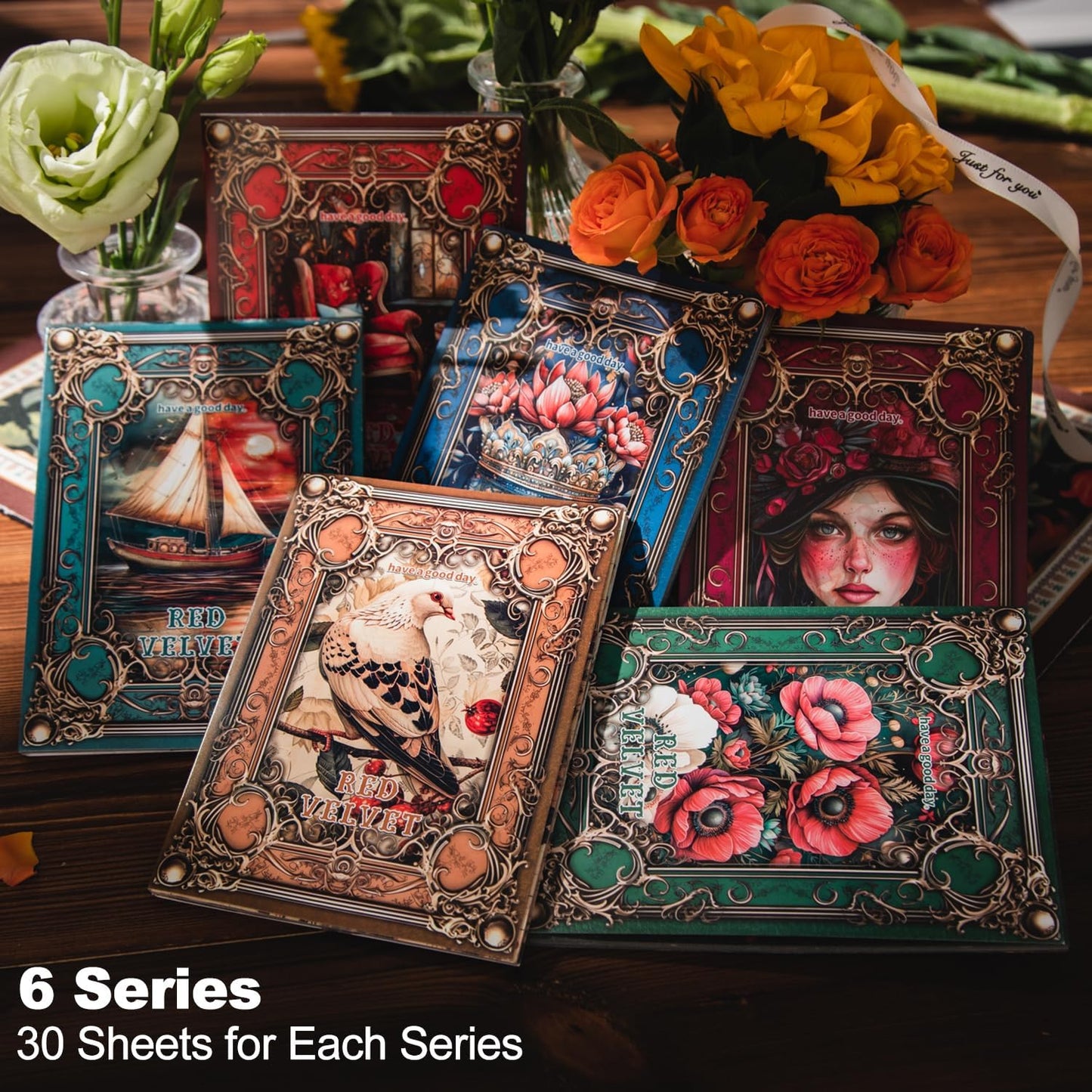 Vintage Scrapbook Paper Set, 180 PCS Ephemera Pack for Junk Journaling, Scrapbooking, Crafting, DIY Projects, Diaries, and Vintage Art Supplies