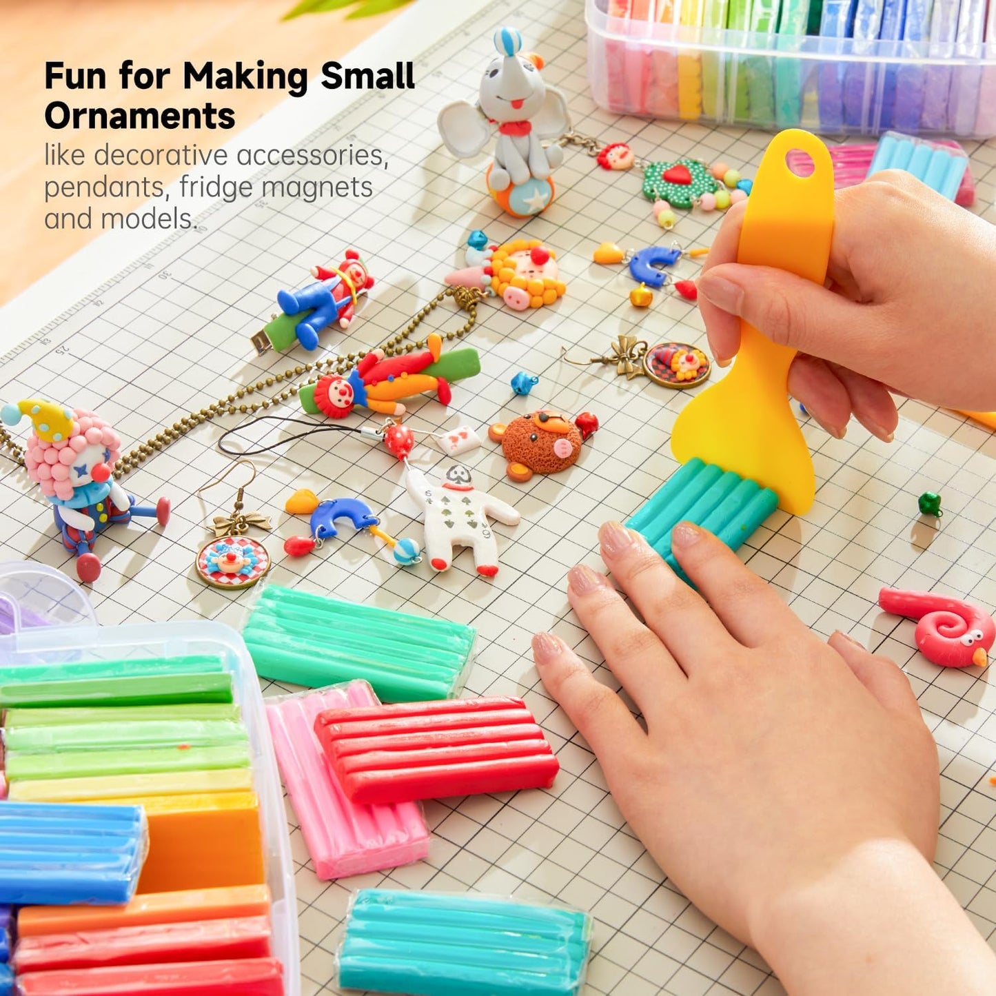 Shuttle Art 112 Colors Polymer Clay Kit with 20 Clay Tools, 16 Kinds of Accessories, Non-Toxic, Non-Sticky, Ideal DIY Art Craft Gift for Kids Adults