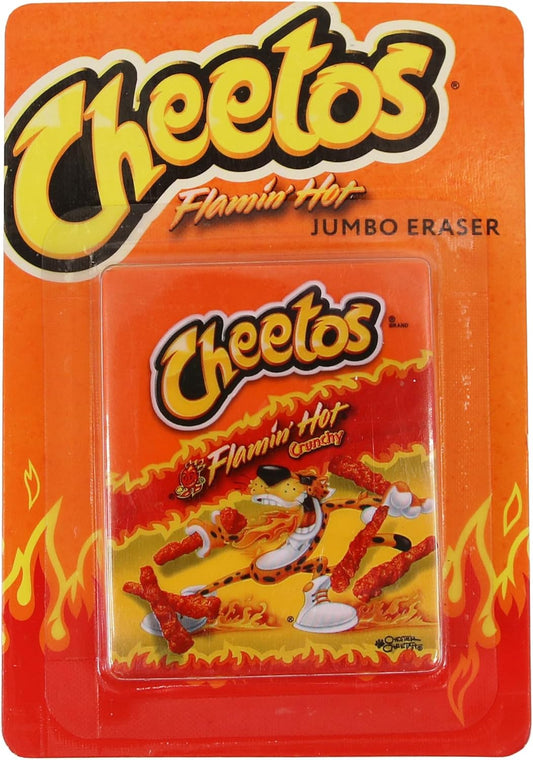 Cheetos Cute School Supplies Eraser, Fun Pencil Eraser for Kids, Cool Back to School Rubber Erasers Latex Free