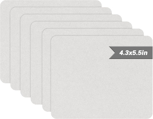 Azobur Sofa Repair Patch, 6 Piece Microfiber Patches, Self Adhesive Fabric Patch, Luxurious Look, Quick Fix Sofa (Light Grey)