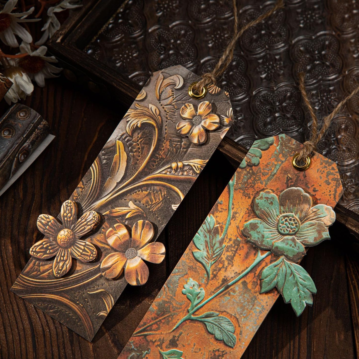 Vintage Floral Scrapbook Paper Set, 180 PCS Retro Craft Paper Kit with Glue Tape for Journaling, Scrapbooking, DIY Crafts, and Art Supplies