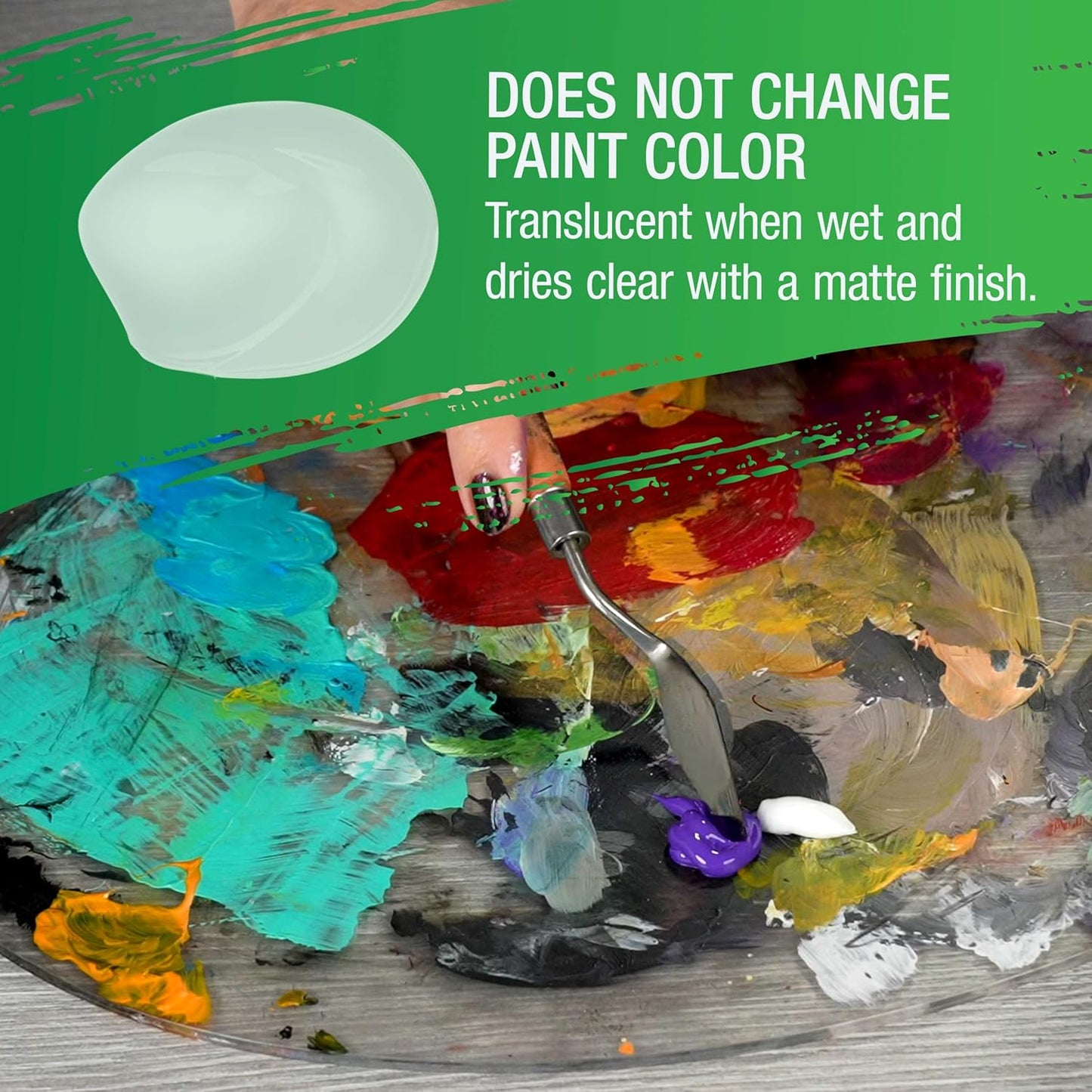 U.S. Art Supply Clear Acrylic Medium Matte Gel, 200ml - (6.7 Ounce) Tube - Increase Viscosity & Transparency in Acrylic Paints