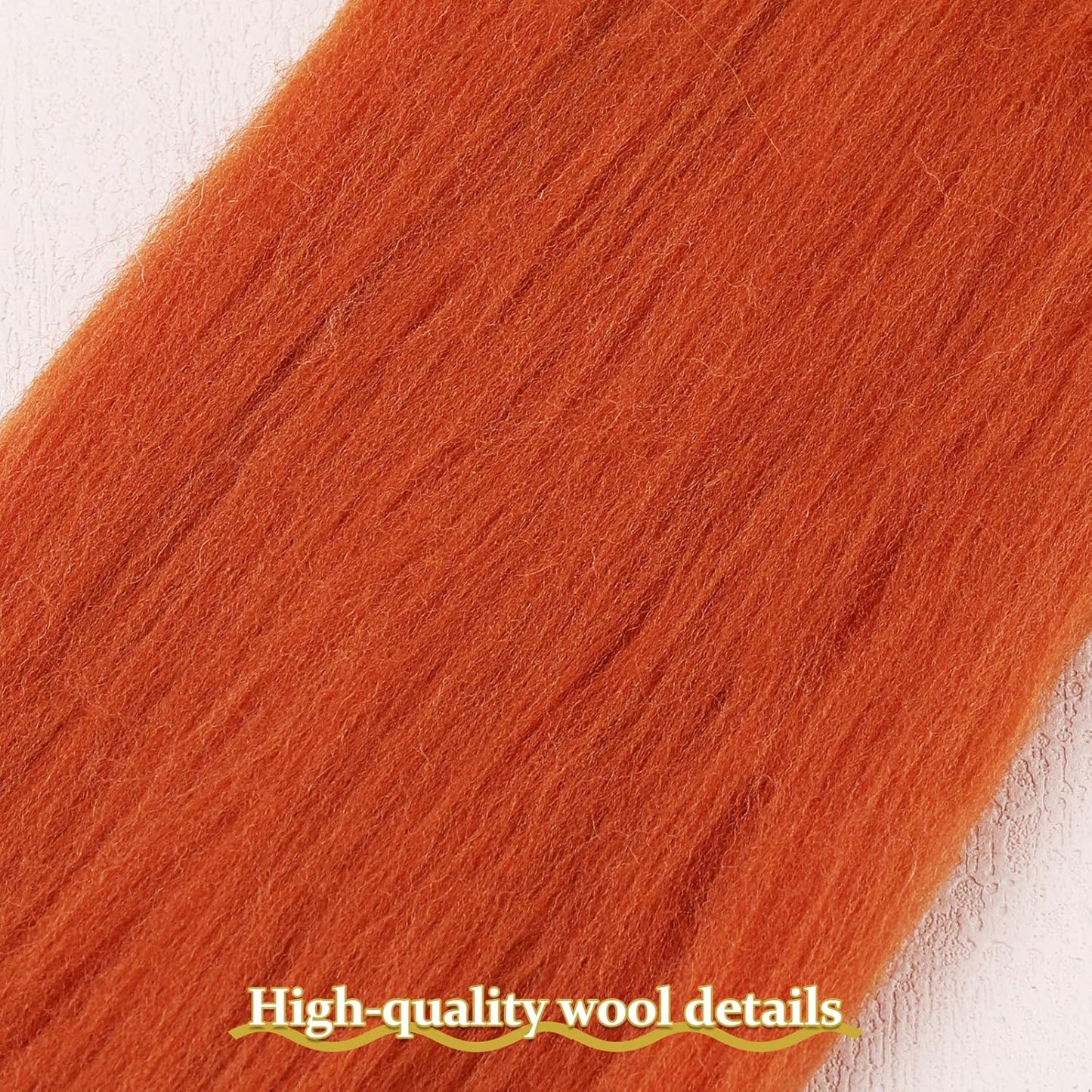 QMNNMA 14.1oz Wool Roving Yarn, Fiber Roving Wool Top, Chunky Yarn, Handmade Carded Core Wool for Felting, Wet Felting DIY Hand Spinning