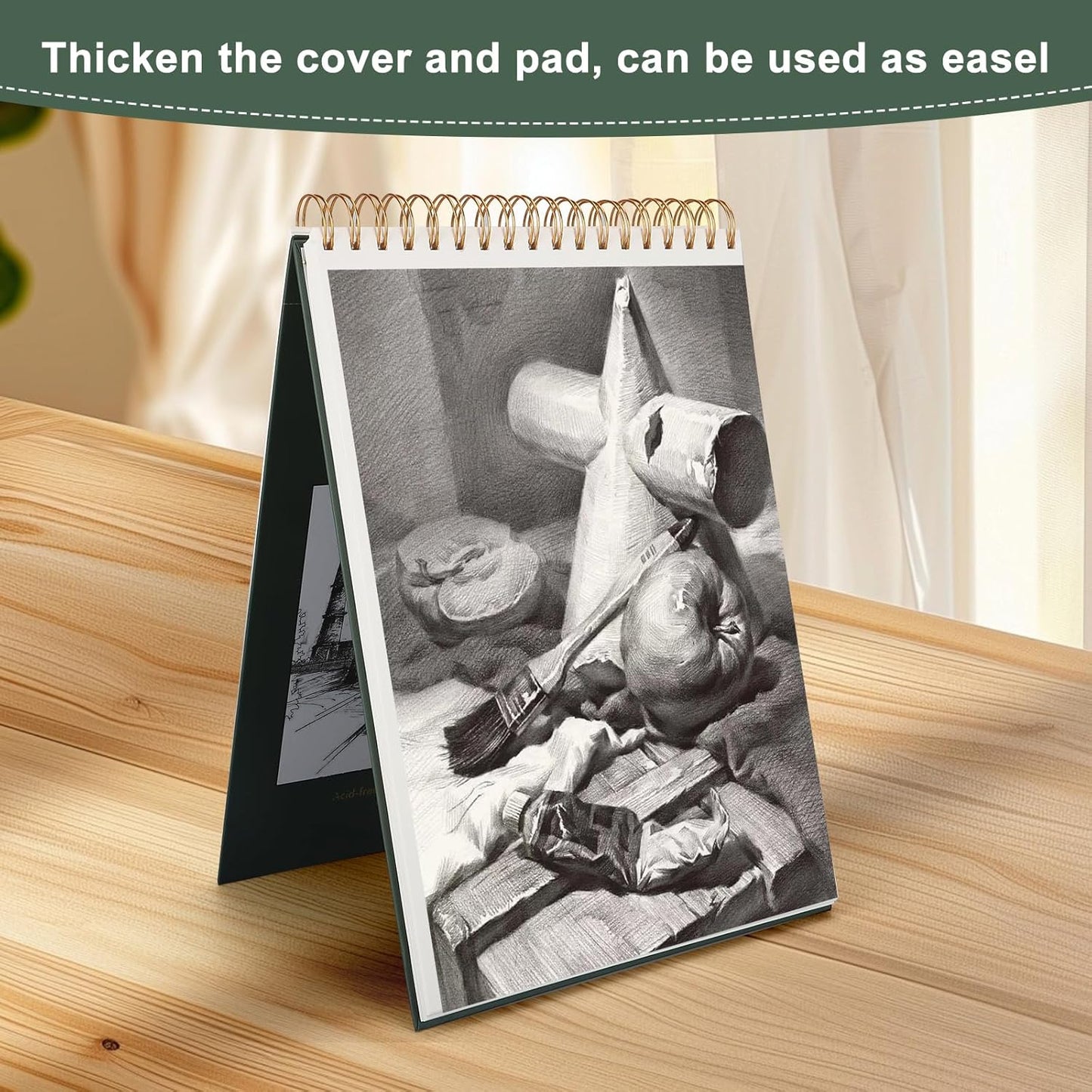 Ddaowanx 9" x 12" Sketch Book, 100 Sheets Spiral Bound Art Sketchbook, (68lb/100gsm) Acid Free Artist Drawing Pad Paper Painting Sketching Pad, Gifts for Kids Adults Beginners