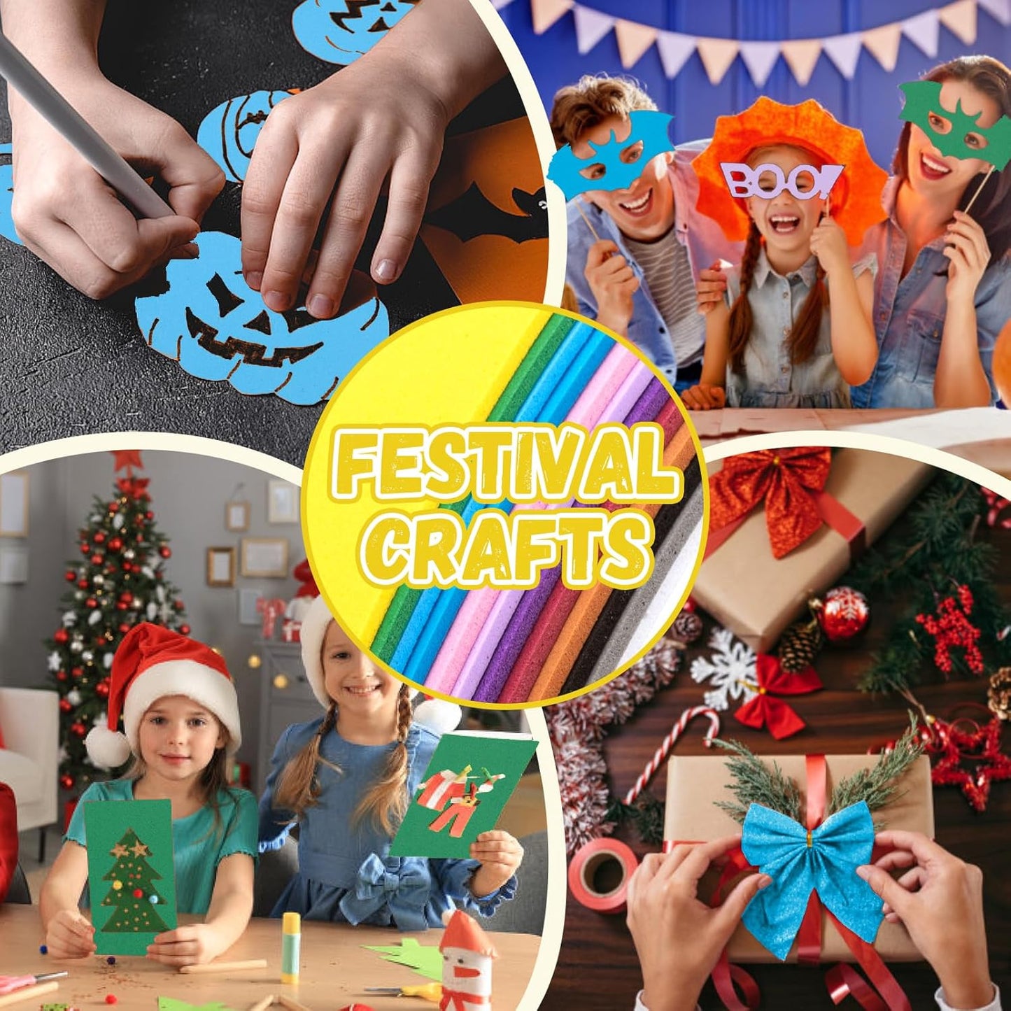 10 Pack Foam Sheets Craft 8 x 12 inch, Eva Color Foam Paper for Art Crafts Projects, Classrooms Scrapbook Gift DIY Cutters Card Party Decoration (Brown)